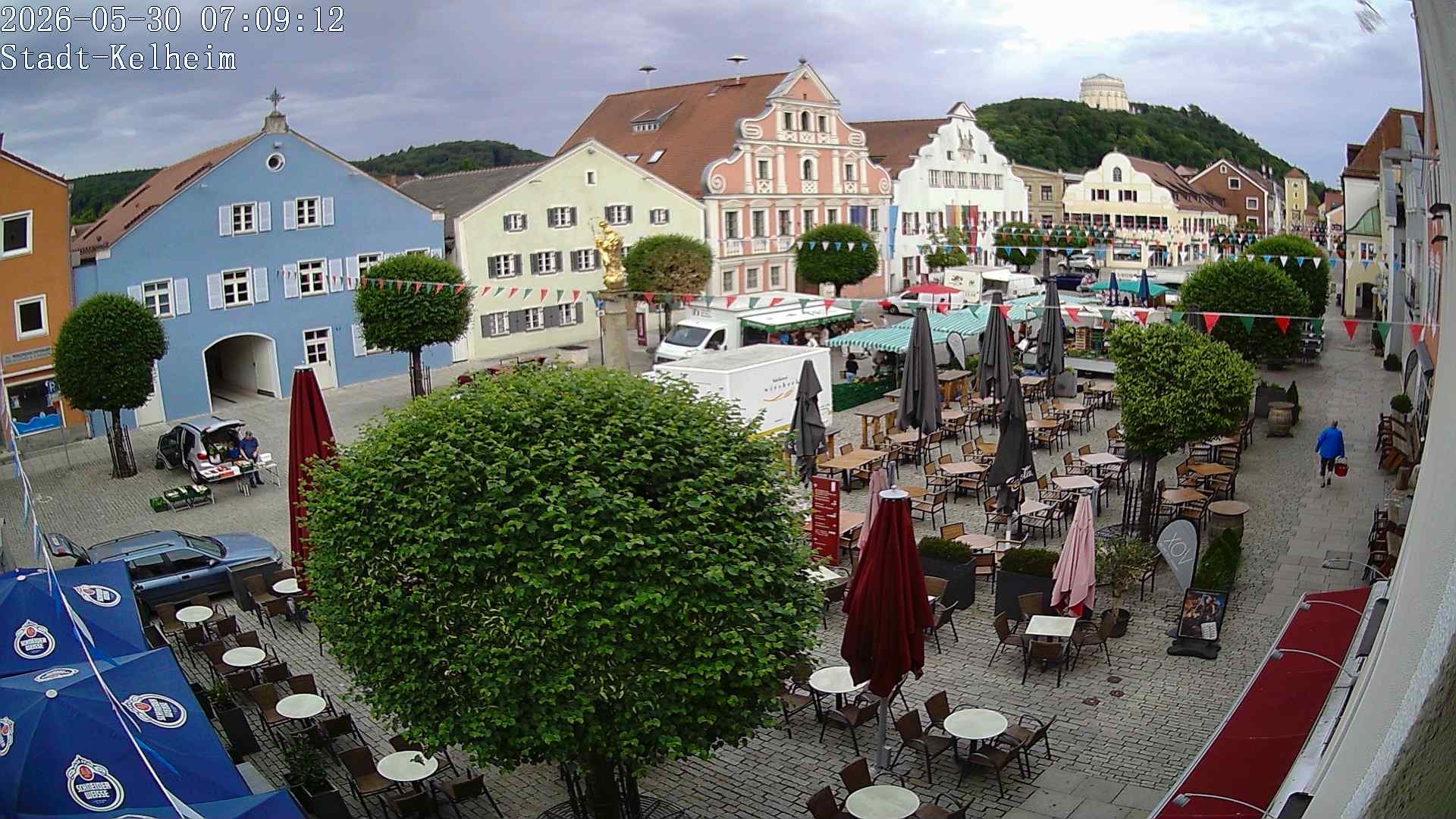 Archived image Webcam Kelheim – Town Square