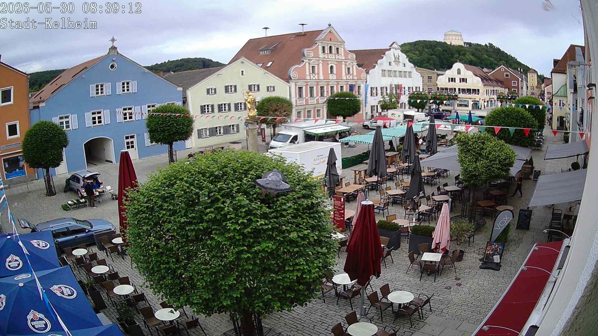 Archived image Webcam Kelheim – Town Square