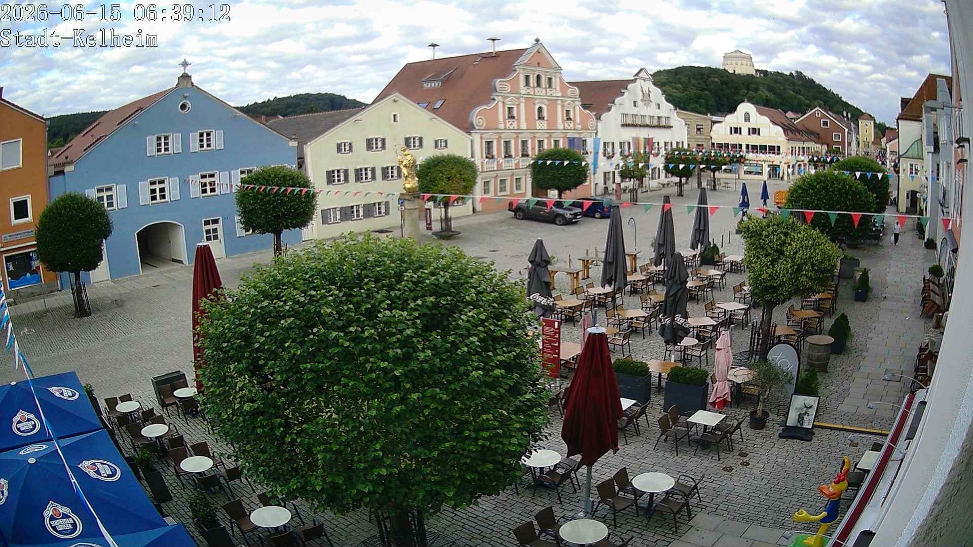 Archived image Webcam Kelheim – Town Square