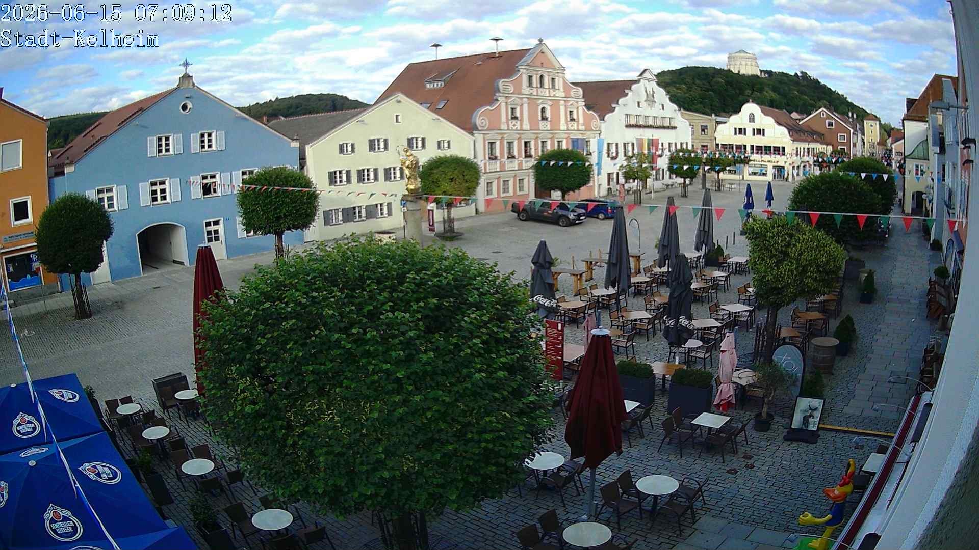Archived image Webcam Kelheim – Town Square