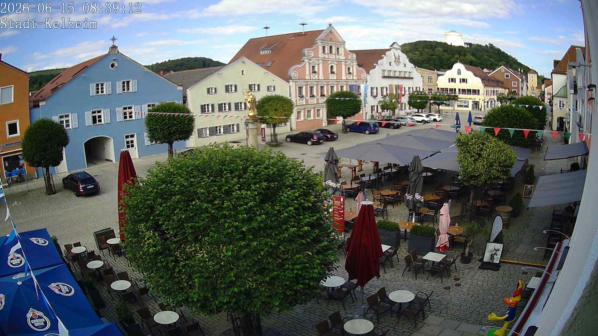 Archived image Webcam Kelheim – Town Square