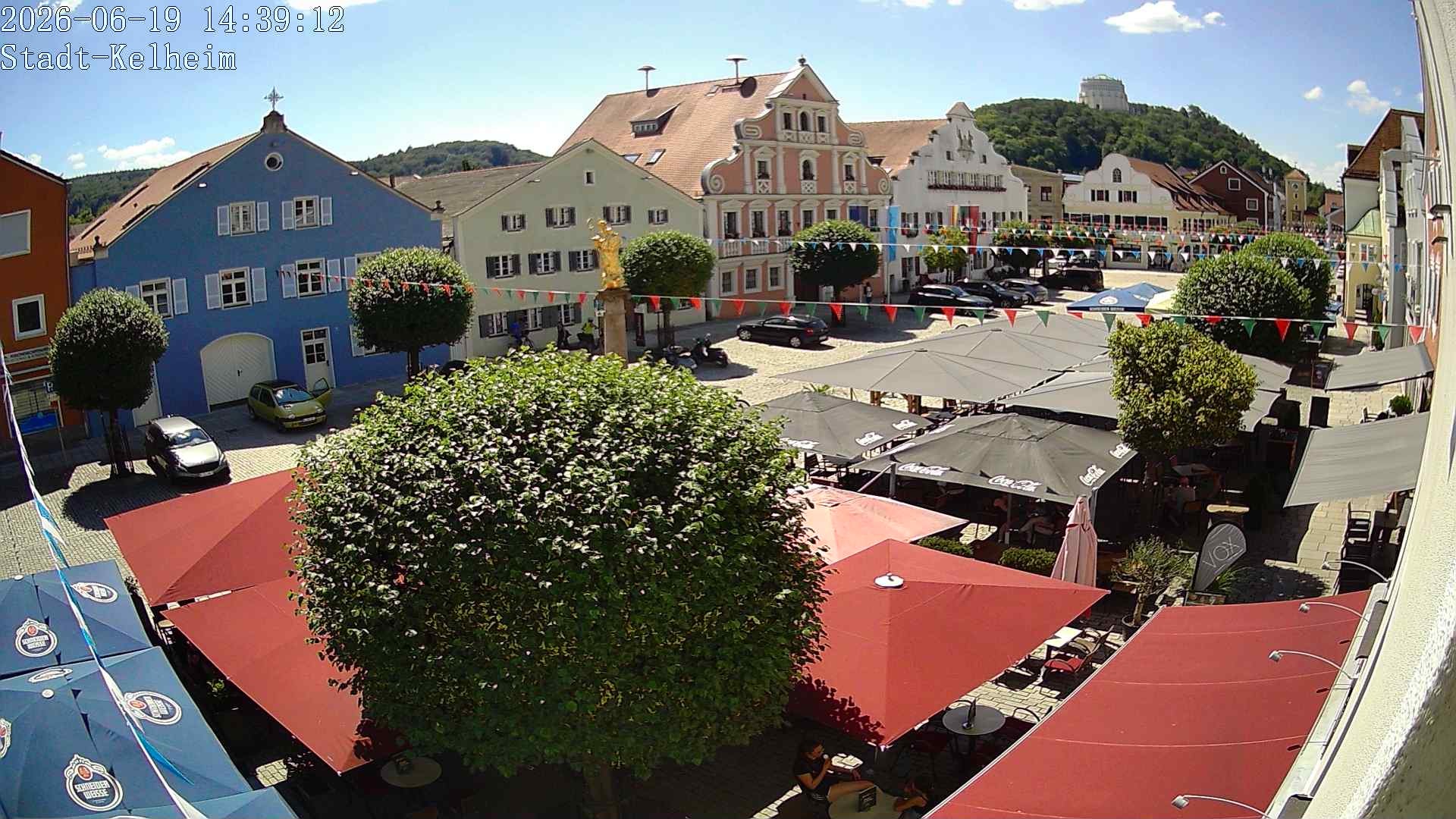 Archived image Webcam Kelheim – Town Square