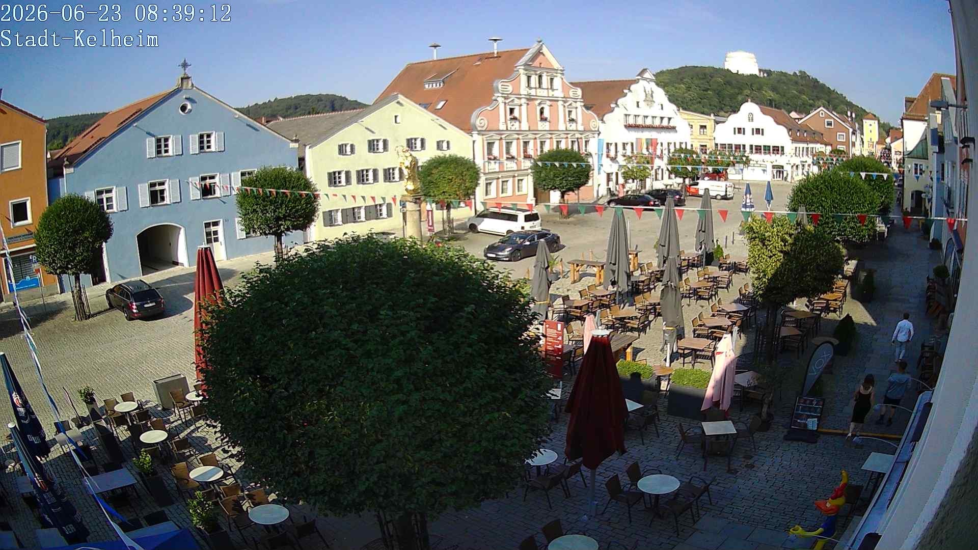 Archived image Webcam Kelheim – Town Square