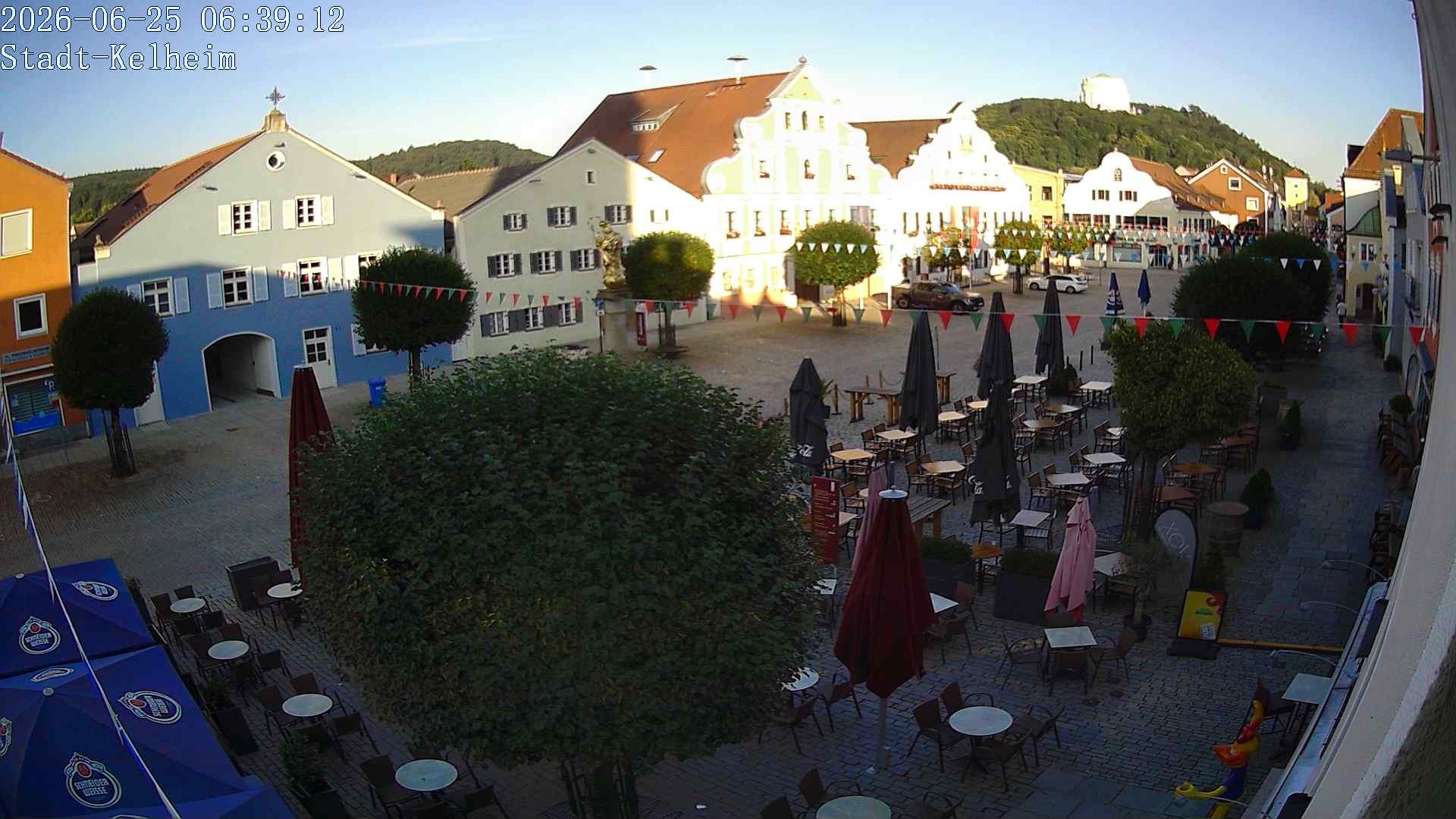 Archived image Webcam Kelheim – Town Square