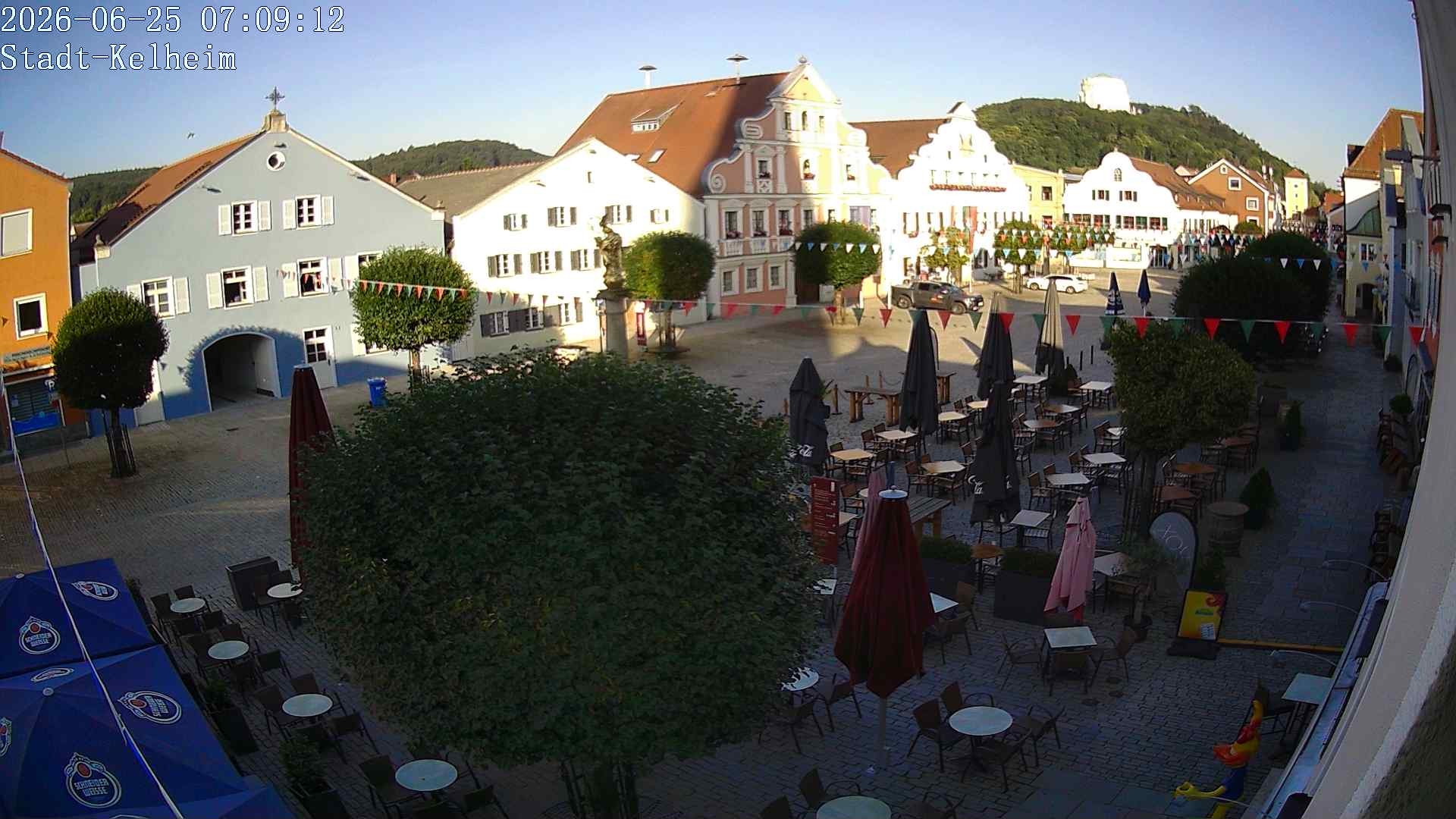 Archived image Webcam Kelheim – Town Square