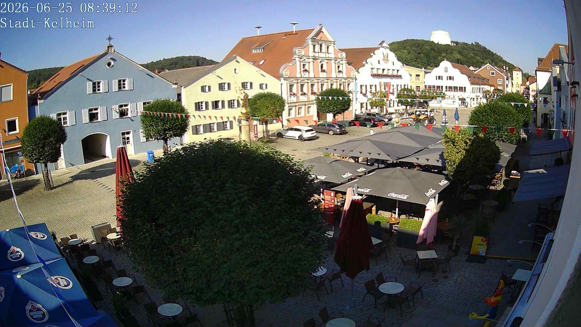Archived image Webcam Kelheim – Town Square