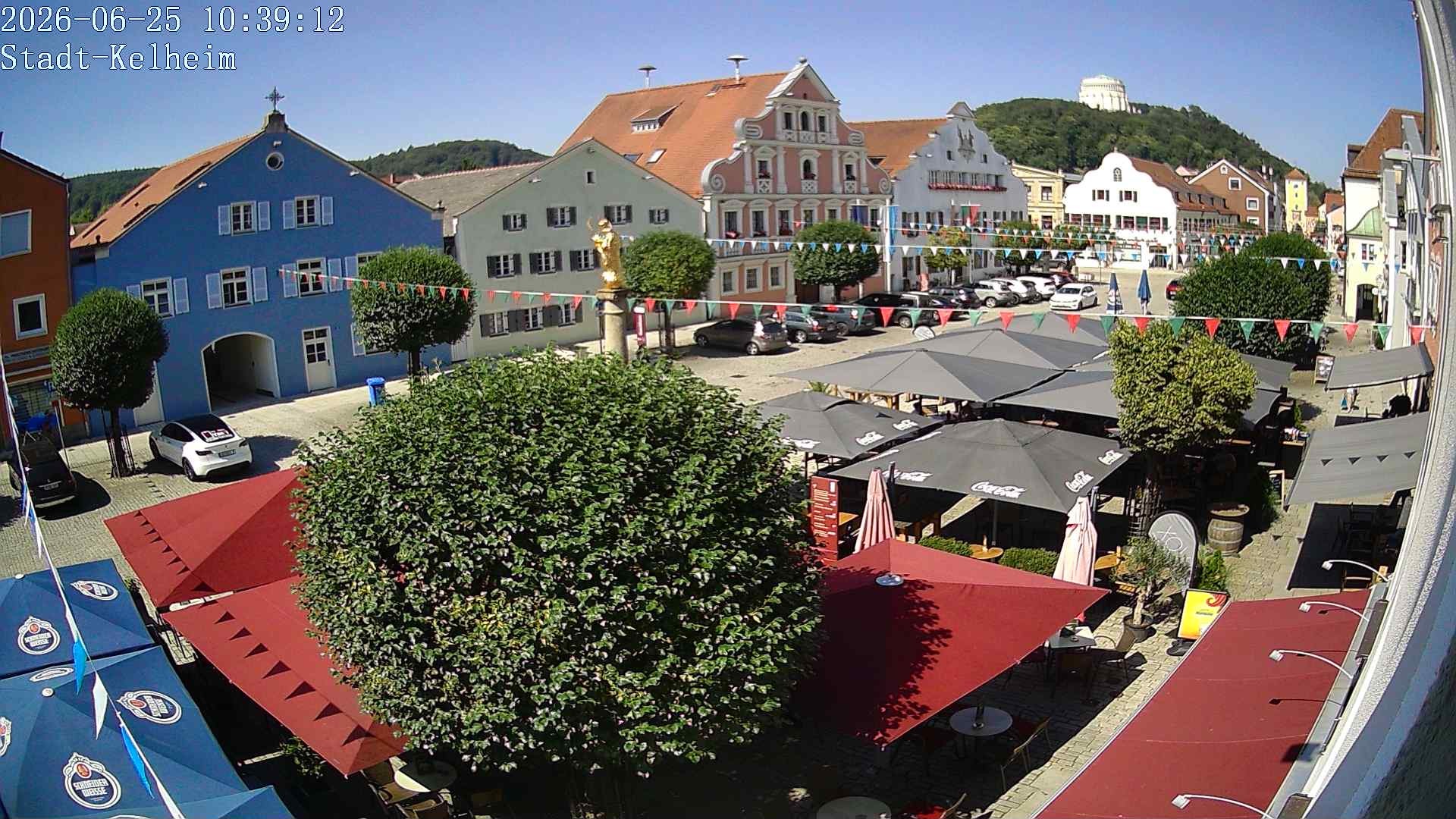 Archived image Webcam Kelheim – Town Square