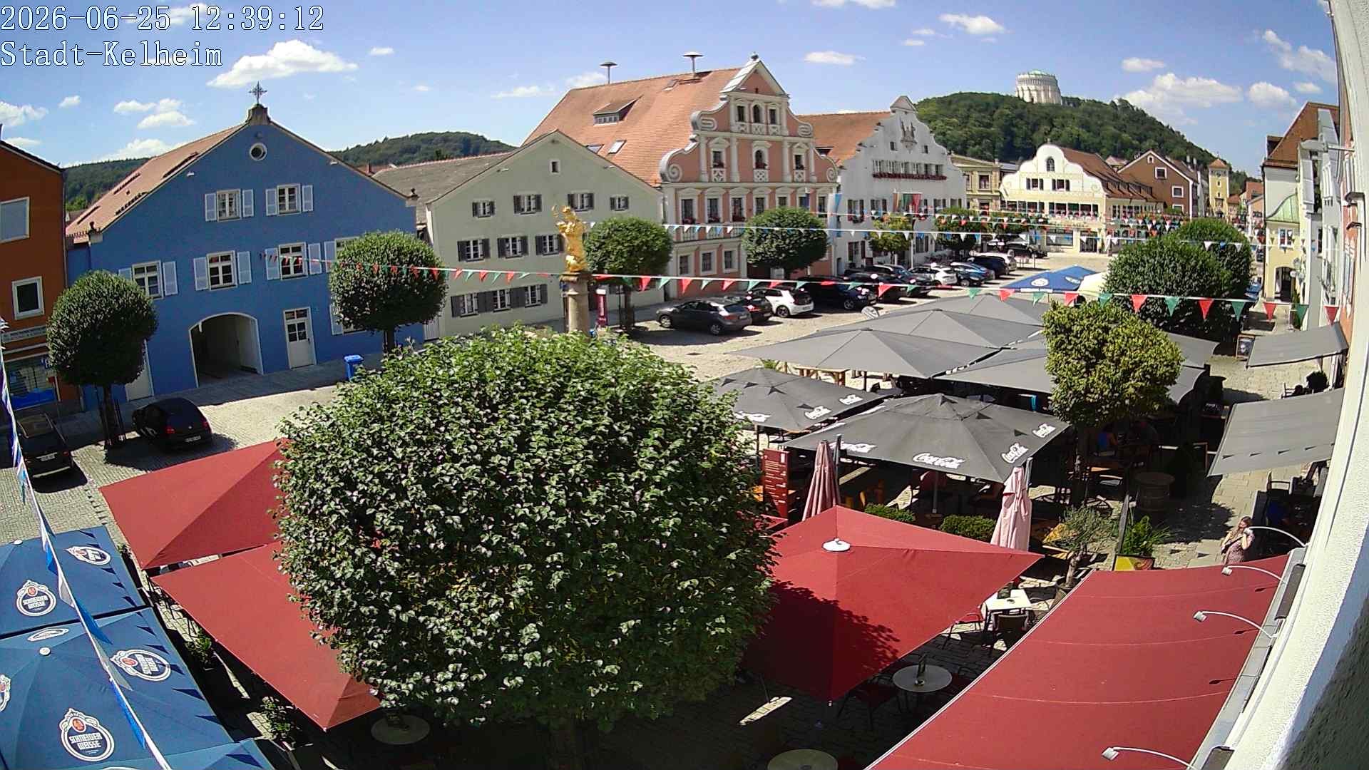 Archived image Webcam Kelheim – Town Square