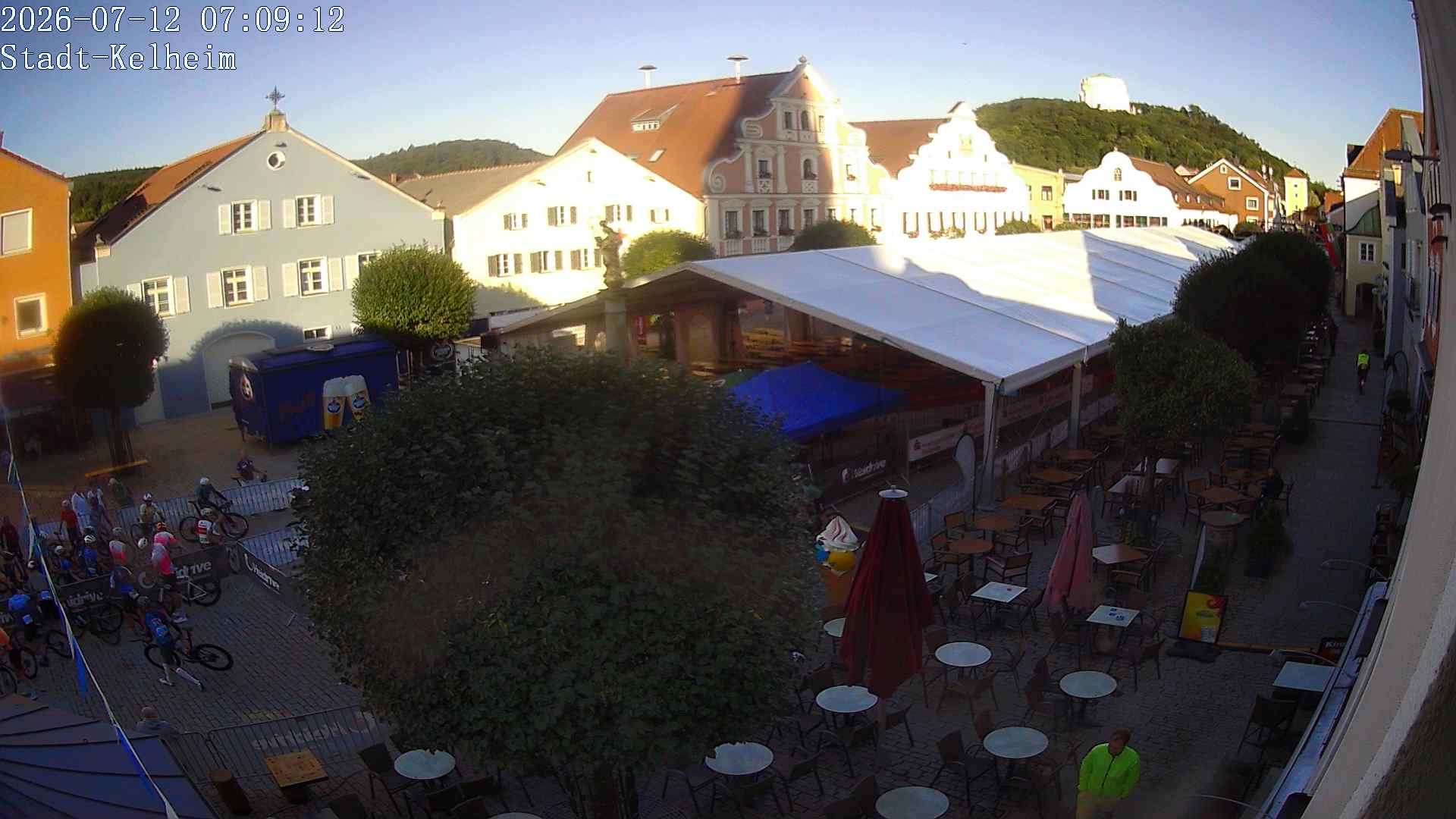 Archived image Webcam Kelheim – Town Square