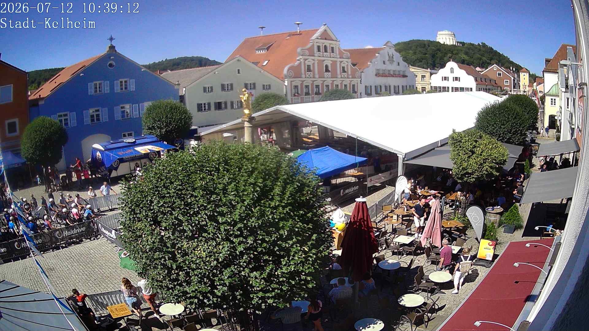 Archived image Webcam Kelheim – Town Square