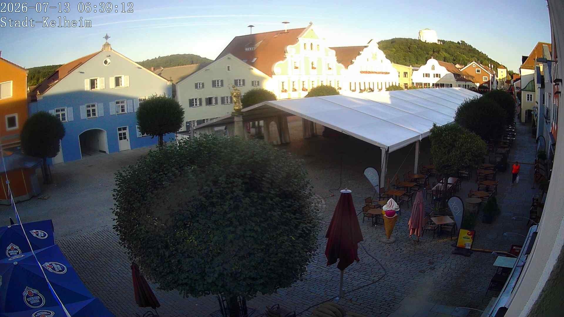 Archived image Webcam Kelheim – Town Square