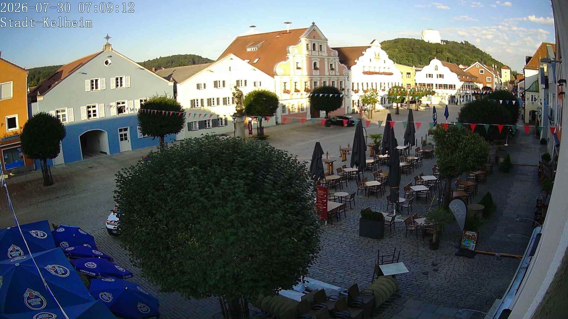 Archived image Webcam Kelheim – Town Square