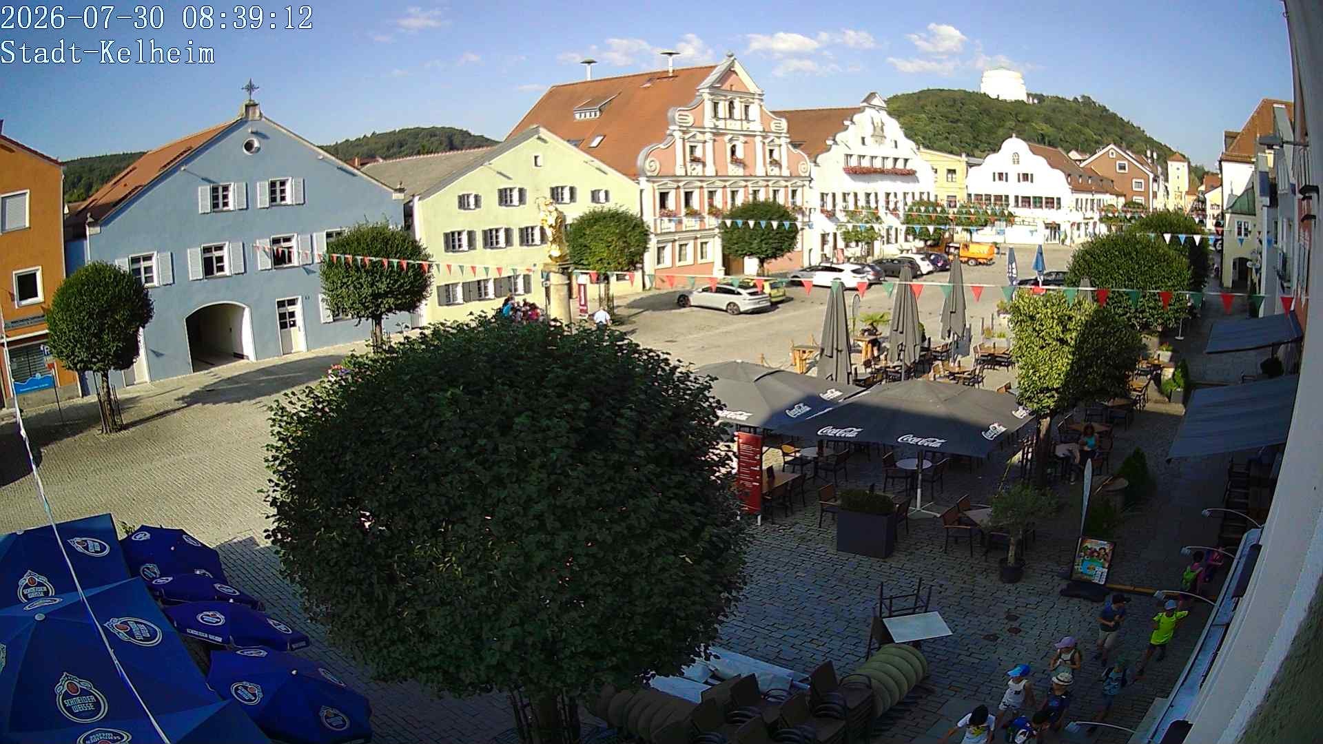 Archived image Webcam Kelheim – Town Square