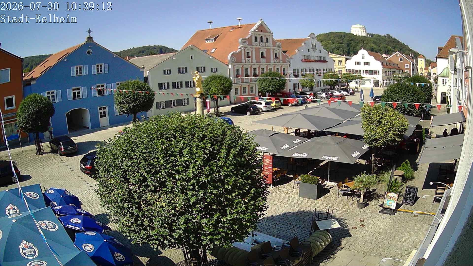 Archived image Webcam Kelheim – Town Square