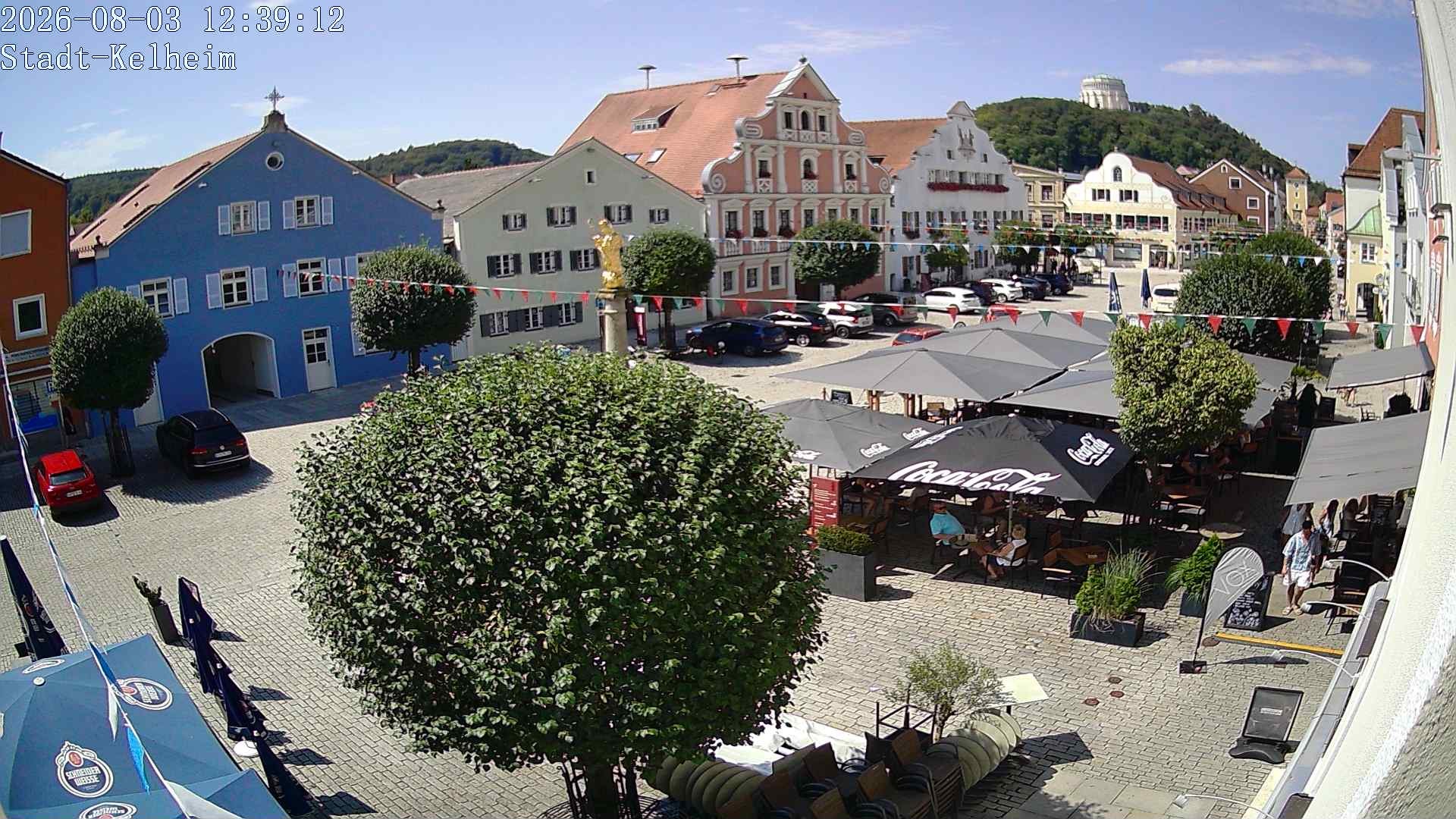Archived image Webcam Kelheim – Town Square