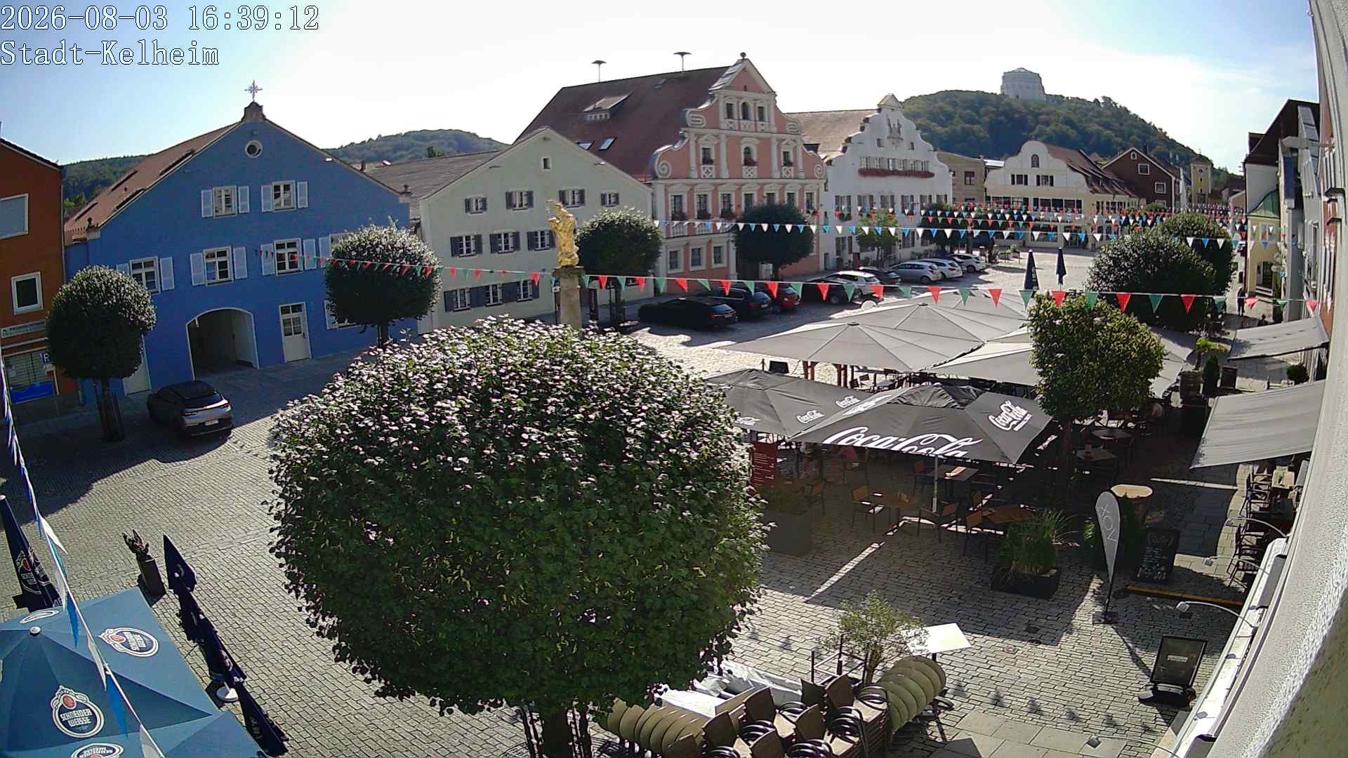 Archived image Webcam Kelheim – Town Square