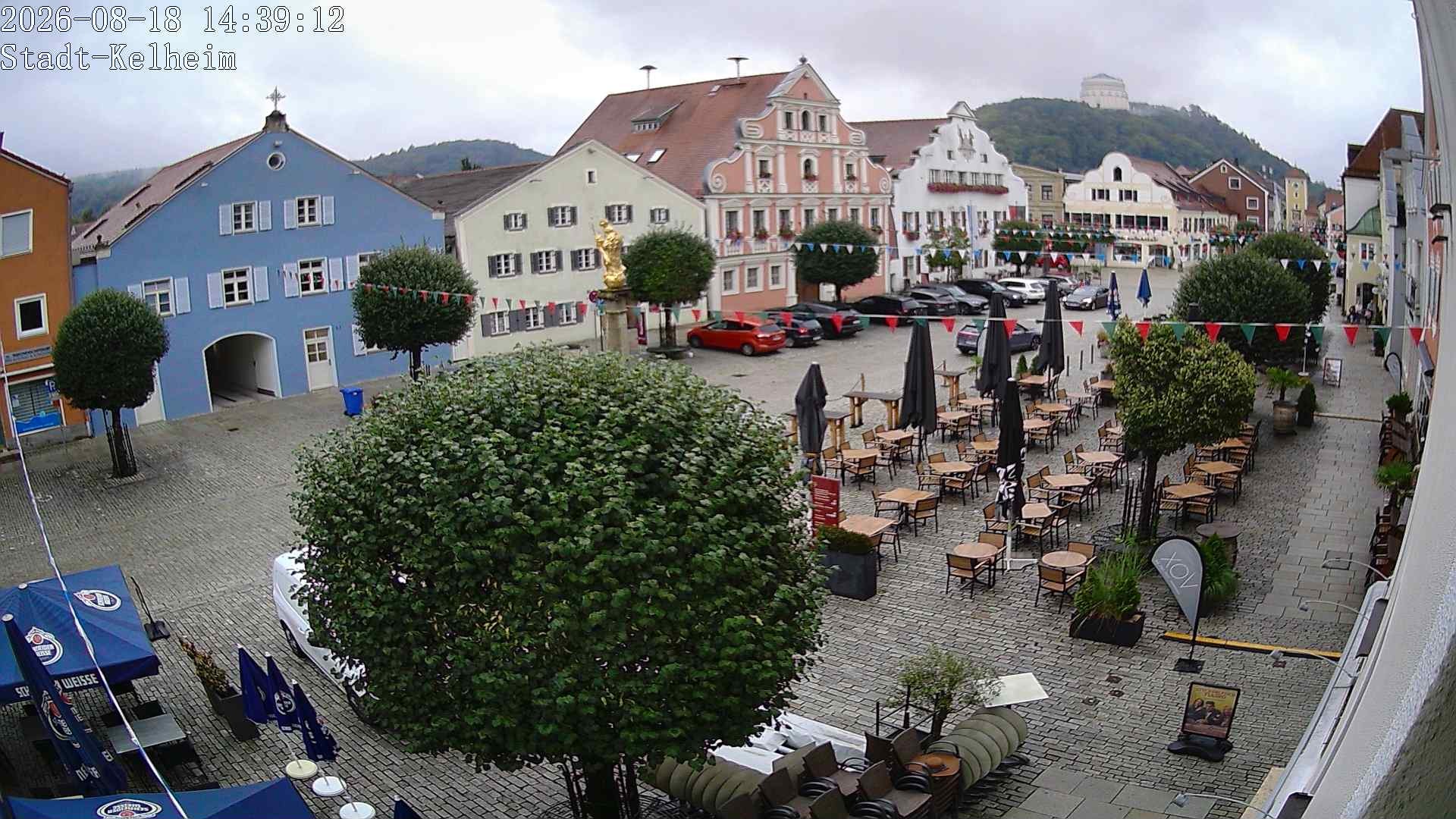 Archived image Webcam Kelheim – Town Square