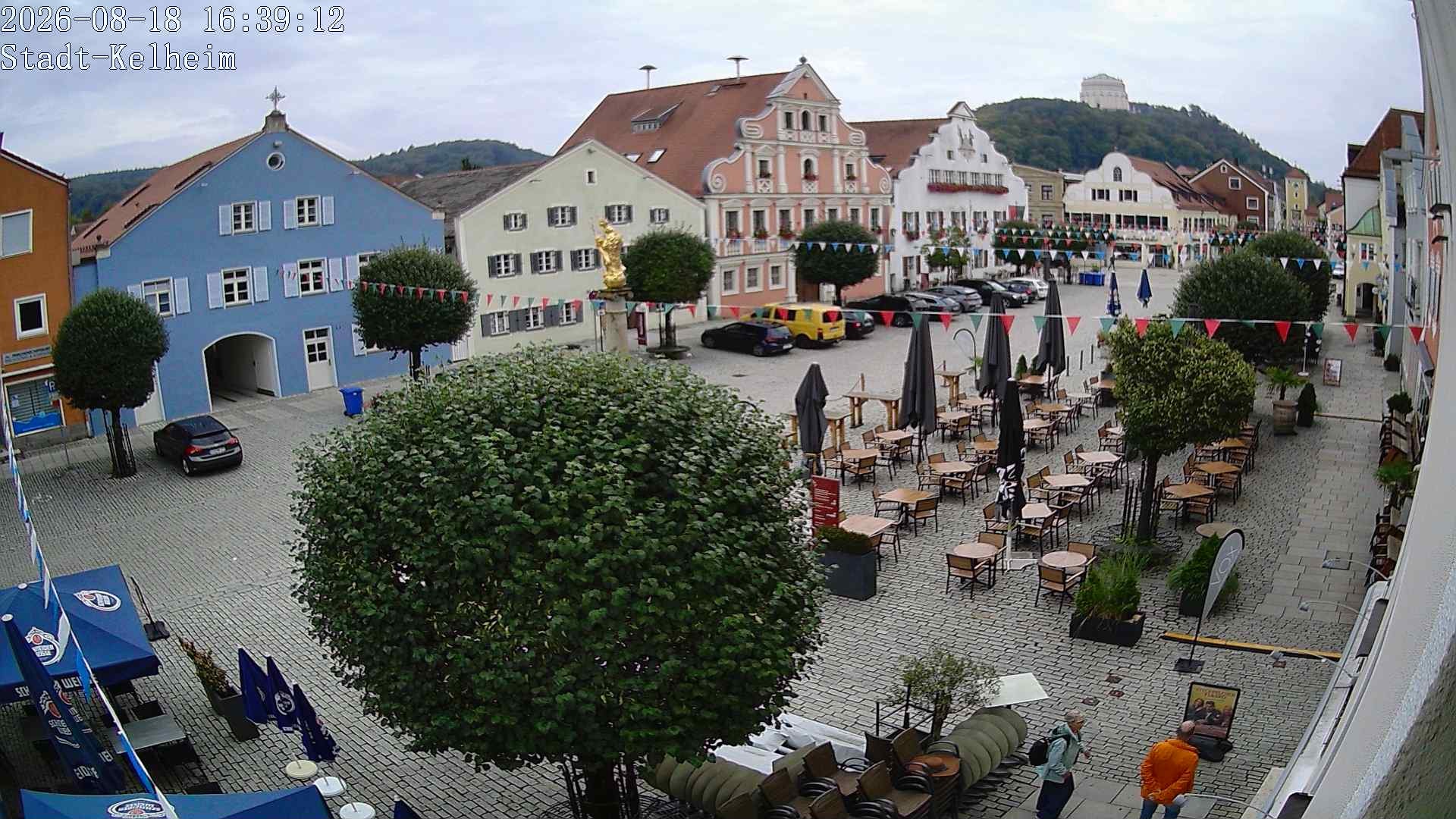 Archived image Webcam Kelheim – Town Square