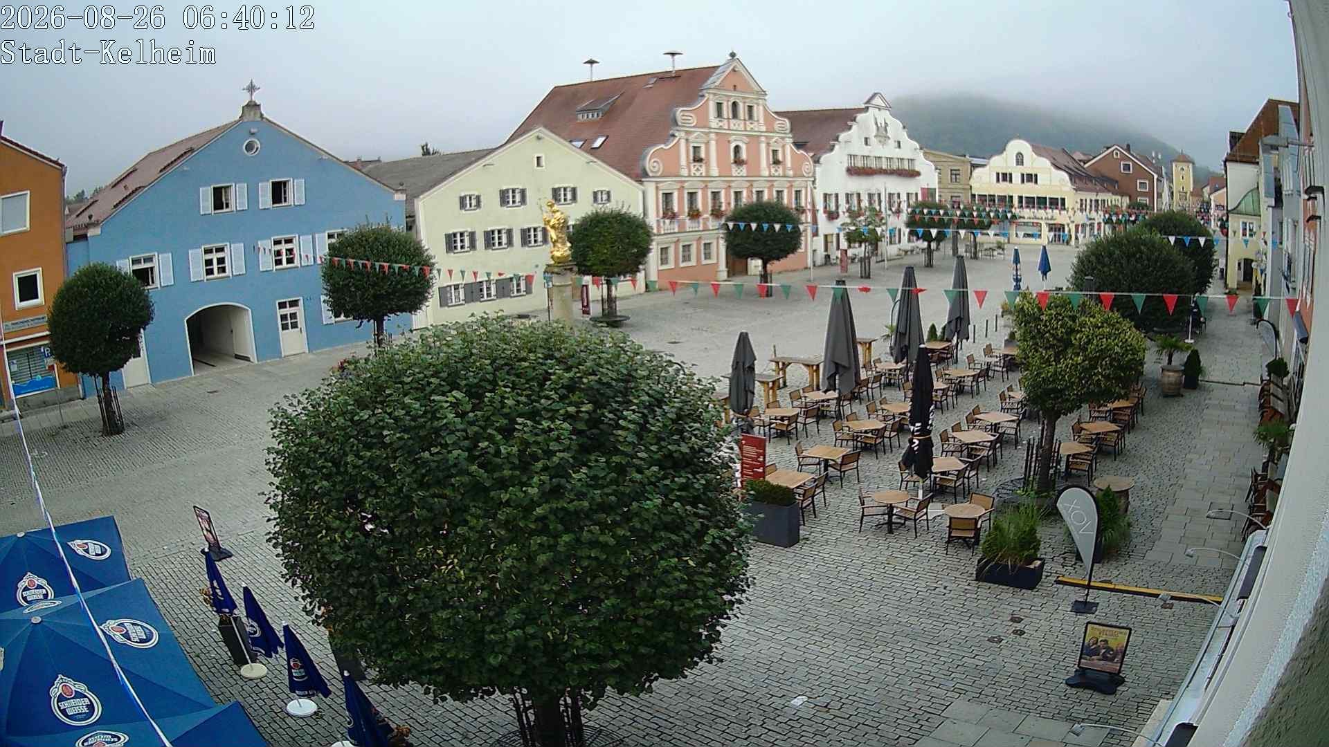 Archived image Webcam Kelheim – Town Square