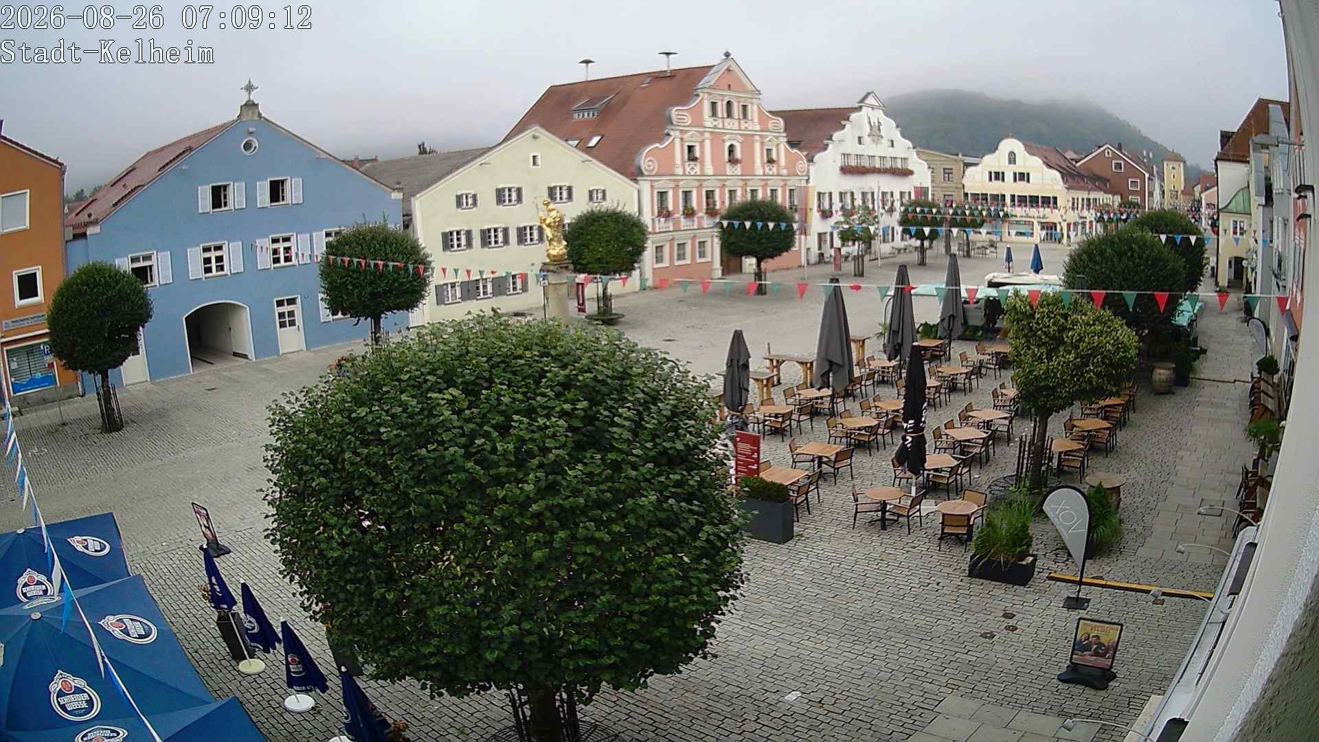 Archived image Webcam Kelheim – Town Square