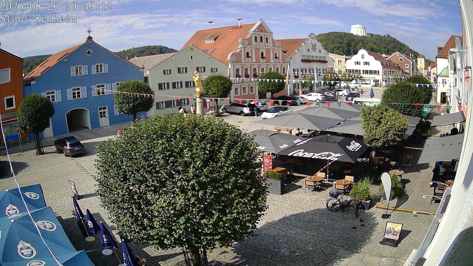 Archived image Webcam Kelheim – Town Square