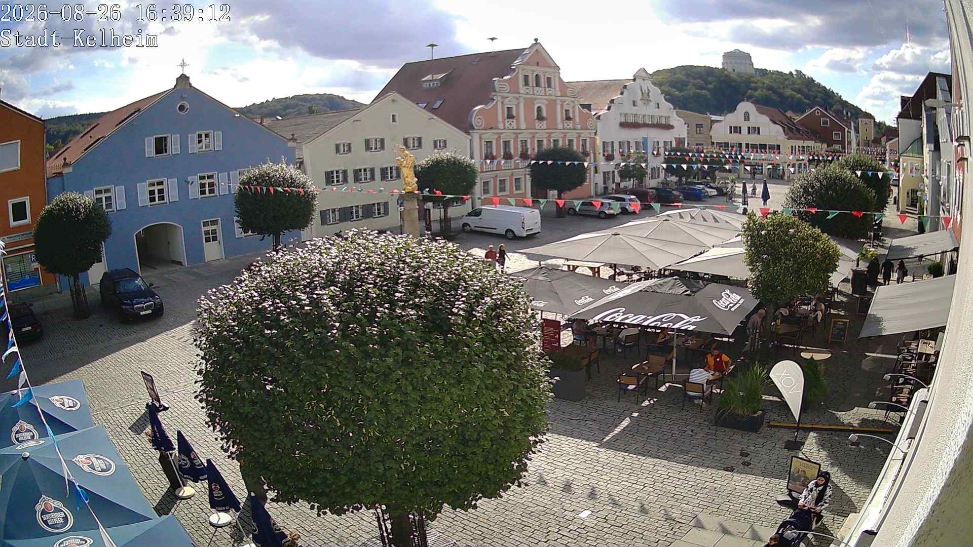Archived image Webcam Kelheim – Town Square