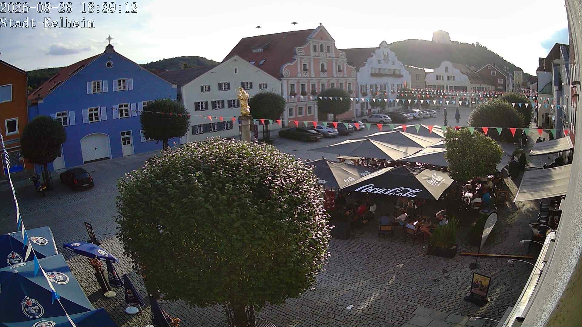 Archived image Webcam Kelheim – Town Square