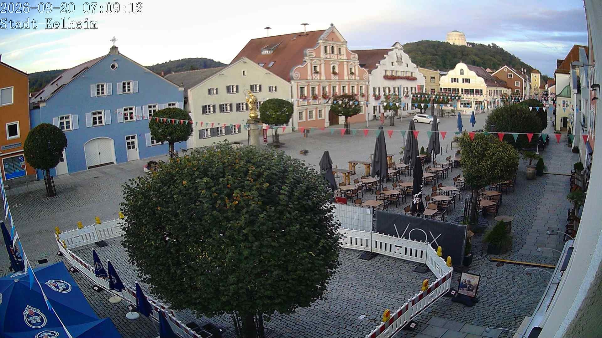 Archived image Webcam Kelheim – Town Square
