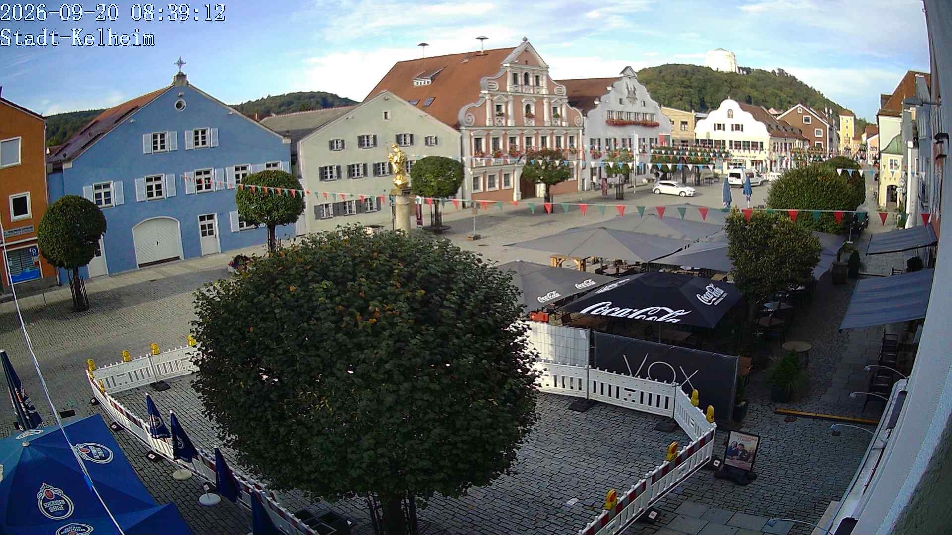 Archived image Webcam Kelheim – Town Square