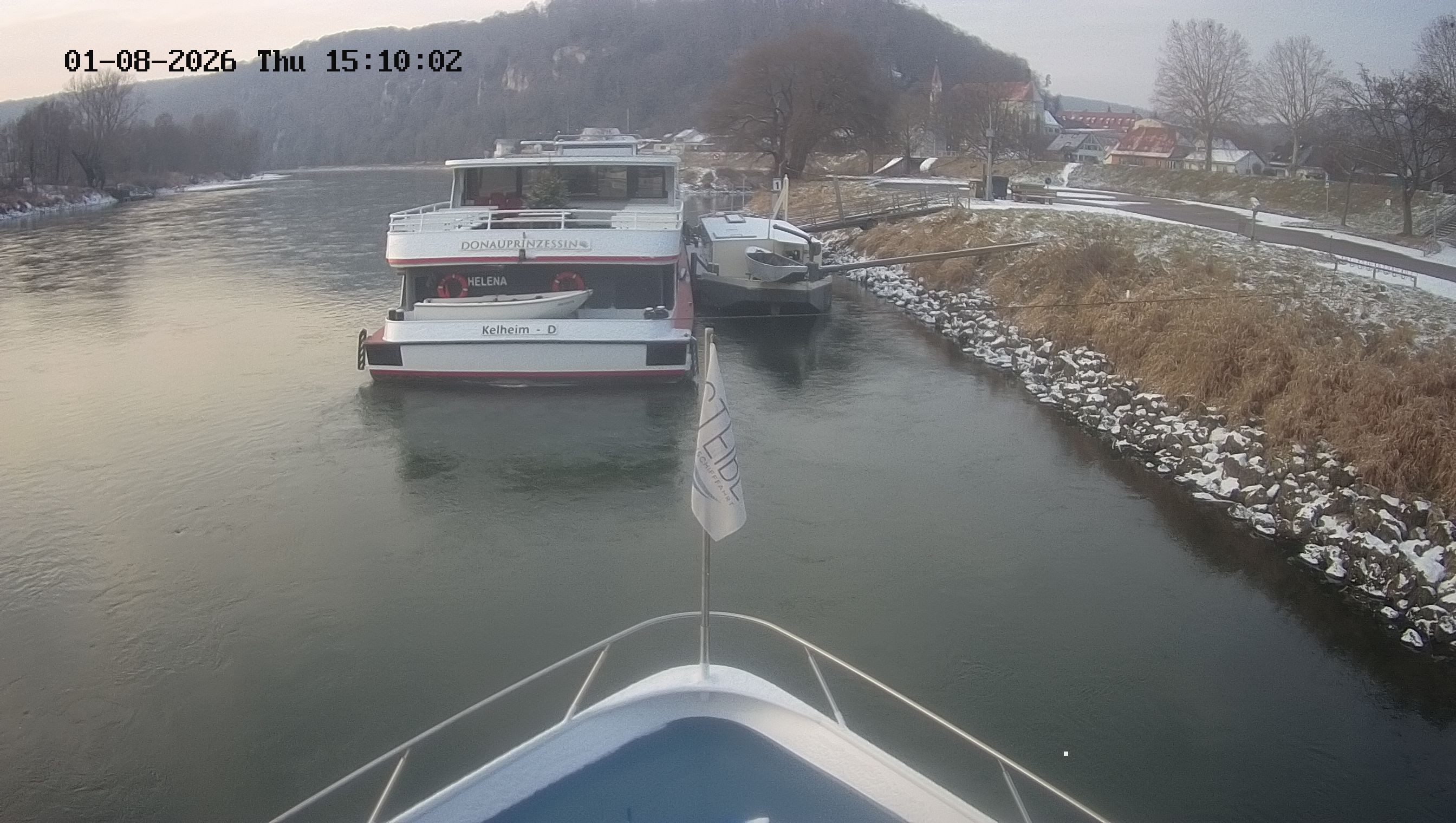 Archived image Webcam Kelheim – View Ship Maximilian II
