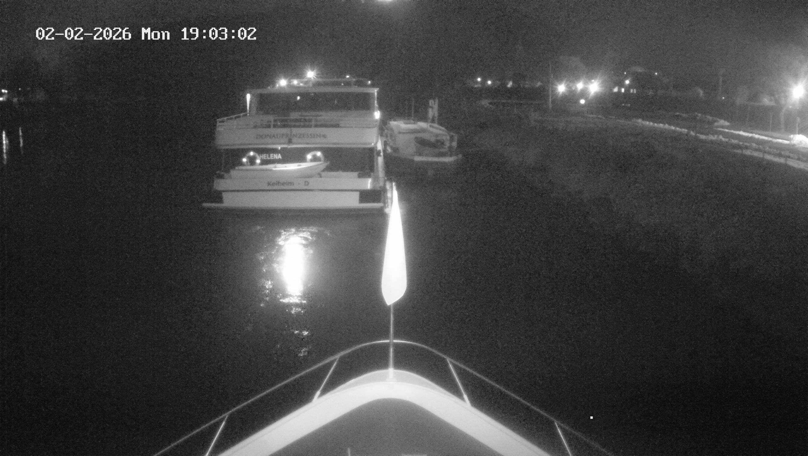 Archived image Webcam Kelheim – View Ship Maximilian II