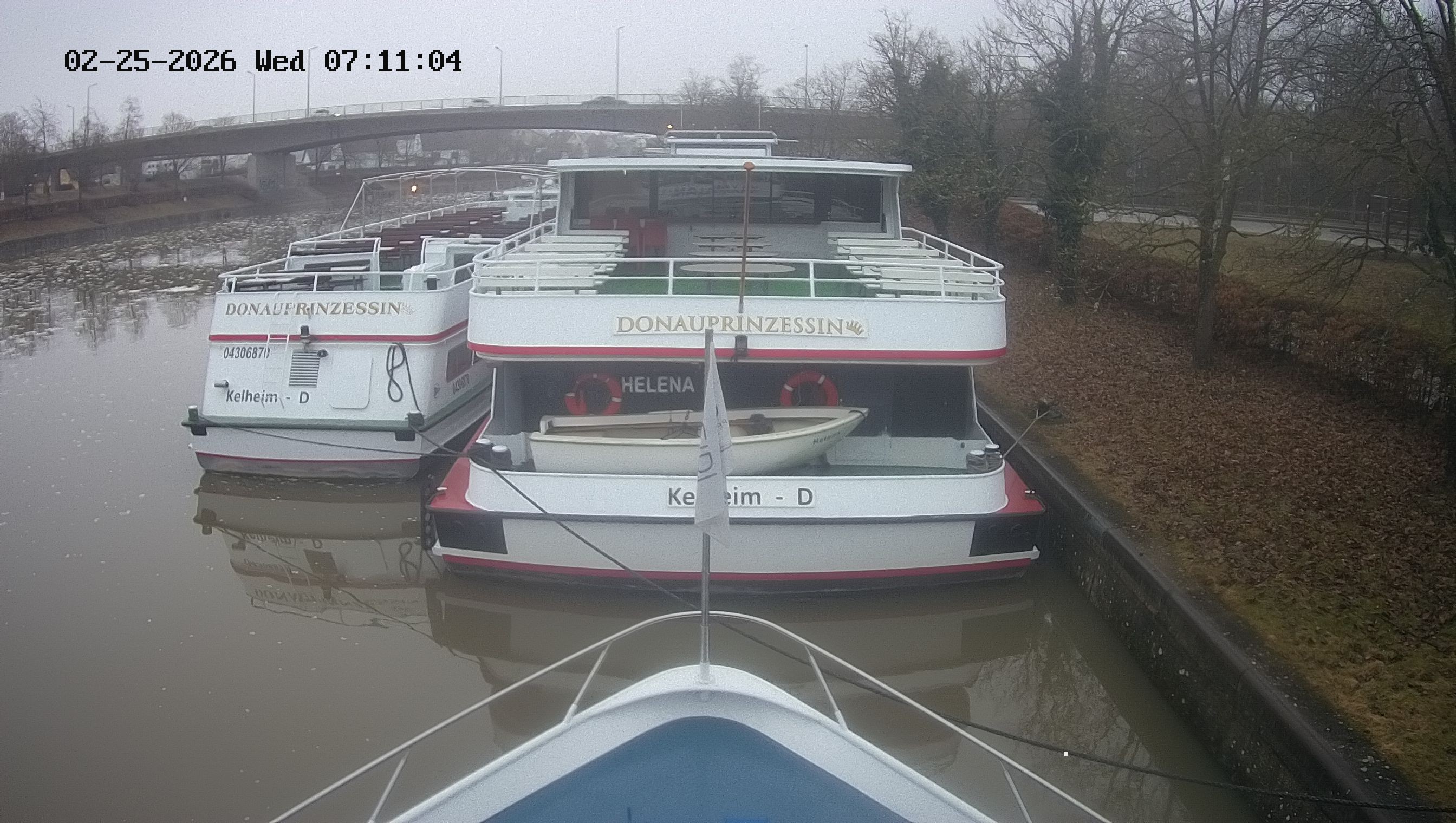 Archived image Webcam Kelheim – View Ship Maximilian II