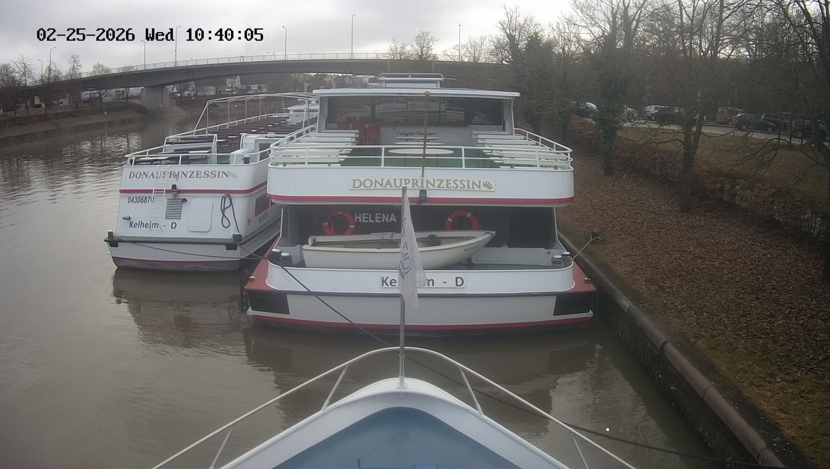 Archived image Webcam Kelheim – View Ship Maximilian II