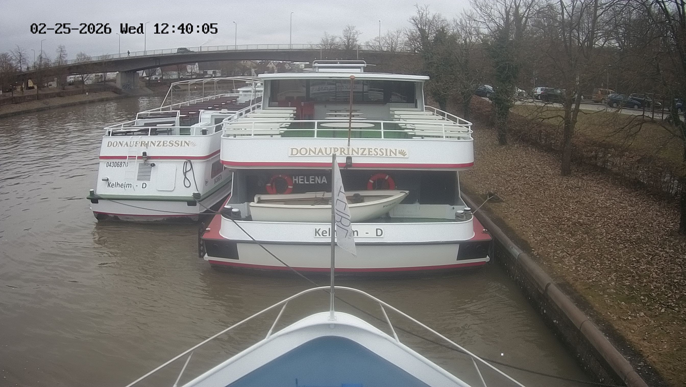 Archived image Webcam Kelheim – View Ship Maximilian II