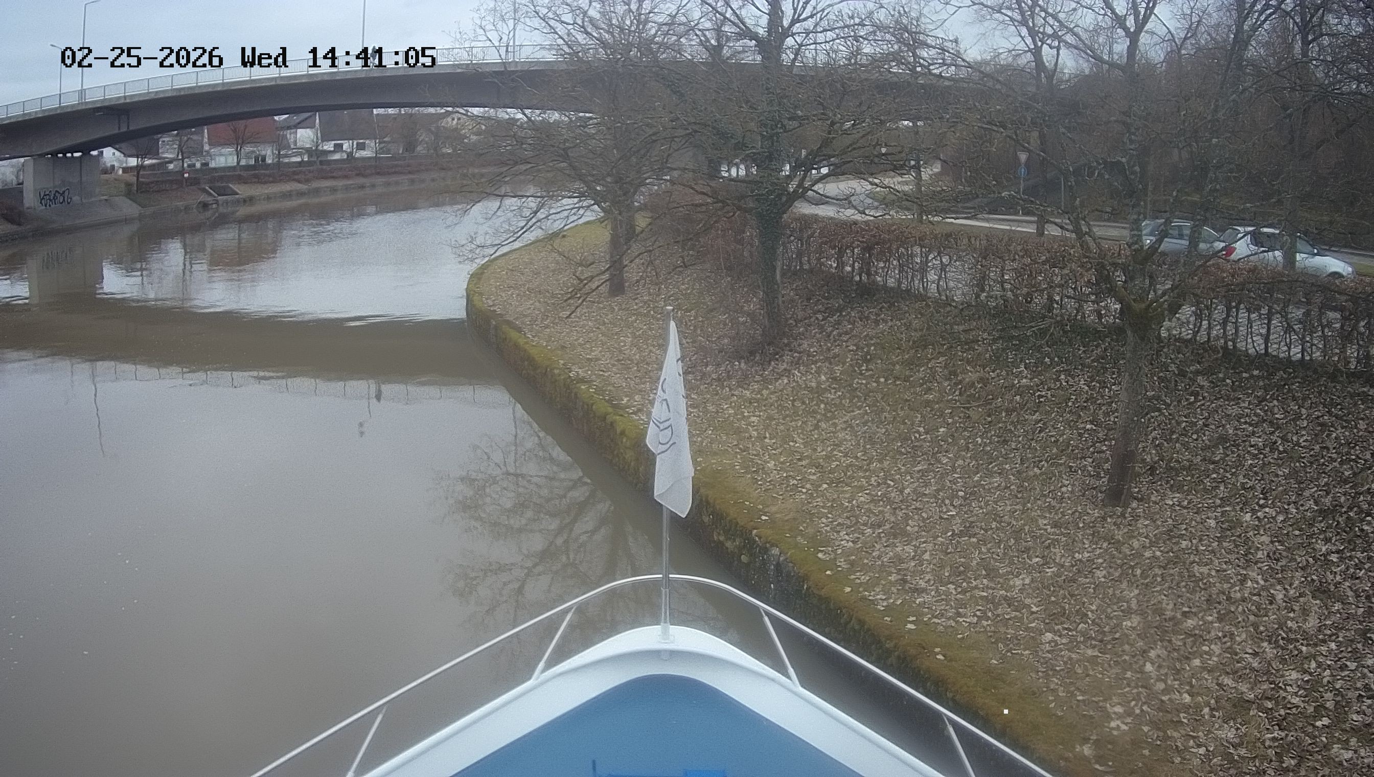 Archived image Webcam Kelheim – View Ship Maximilian II