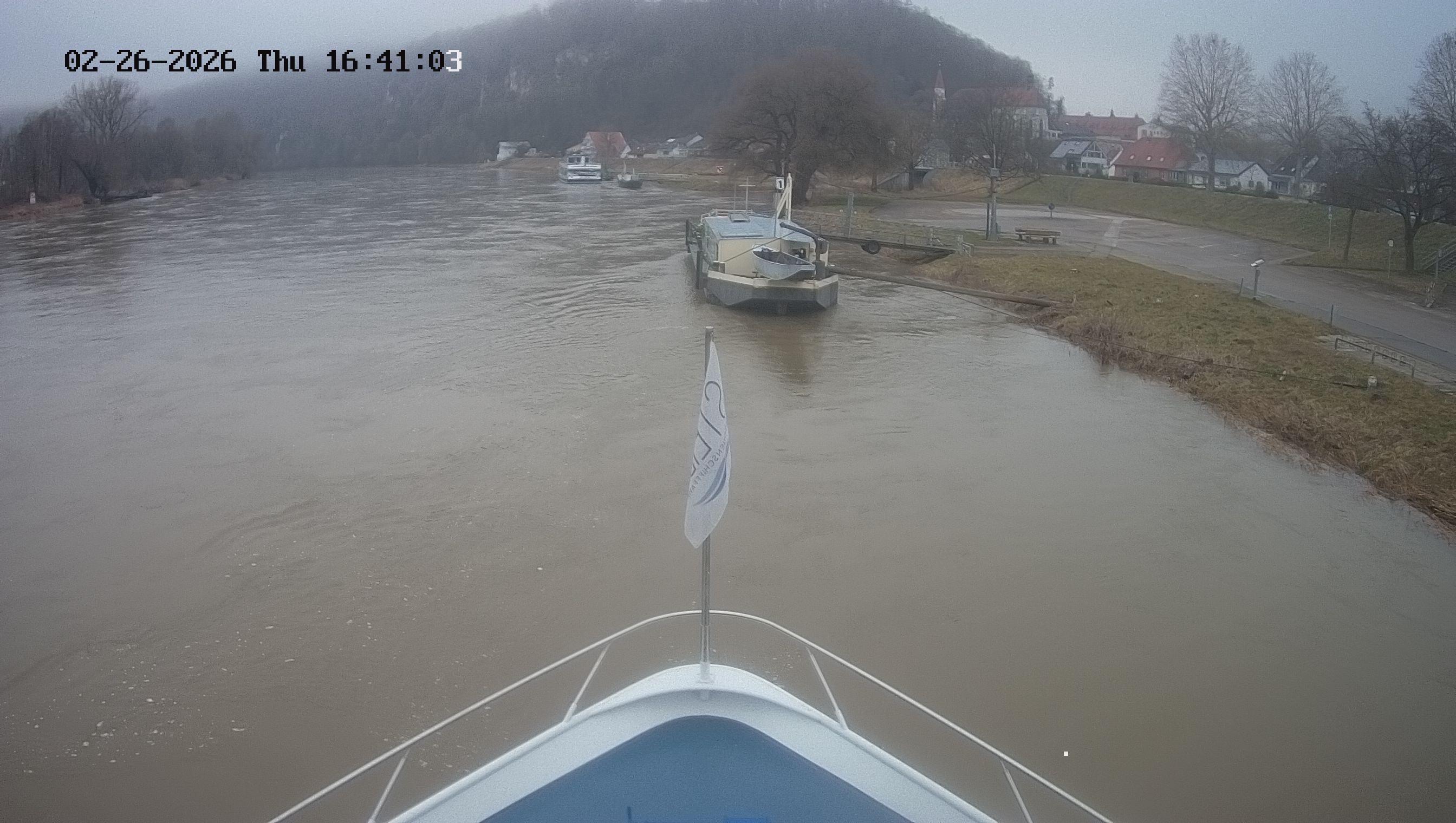 Archived image Webcam Kelheim – View Ship Maximilian II