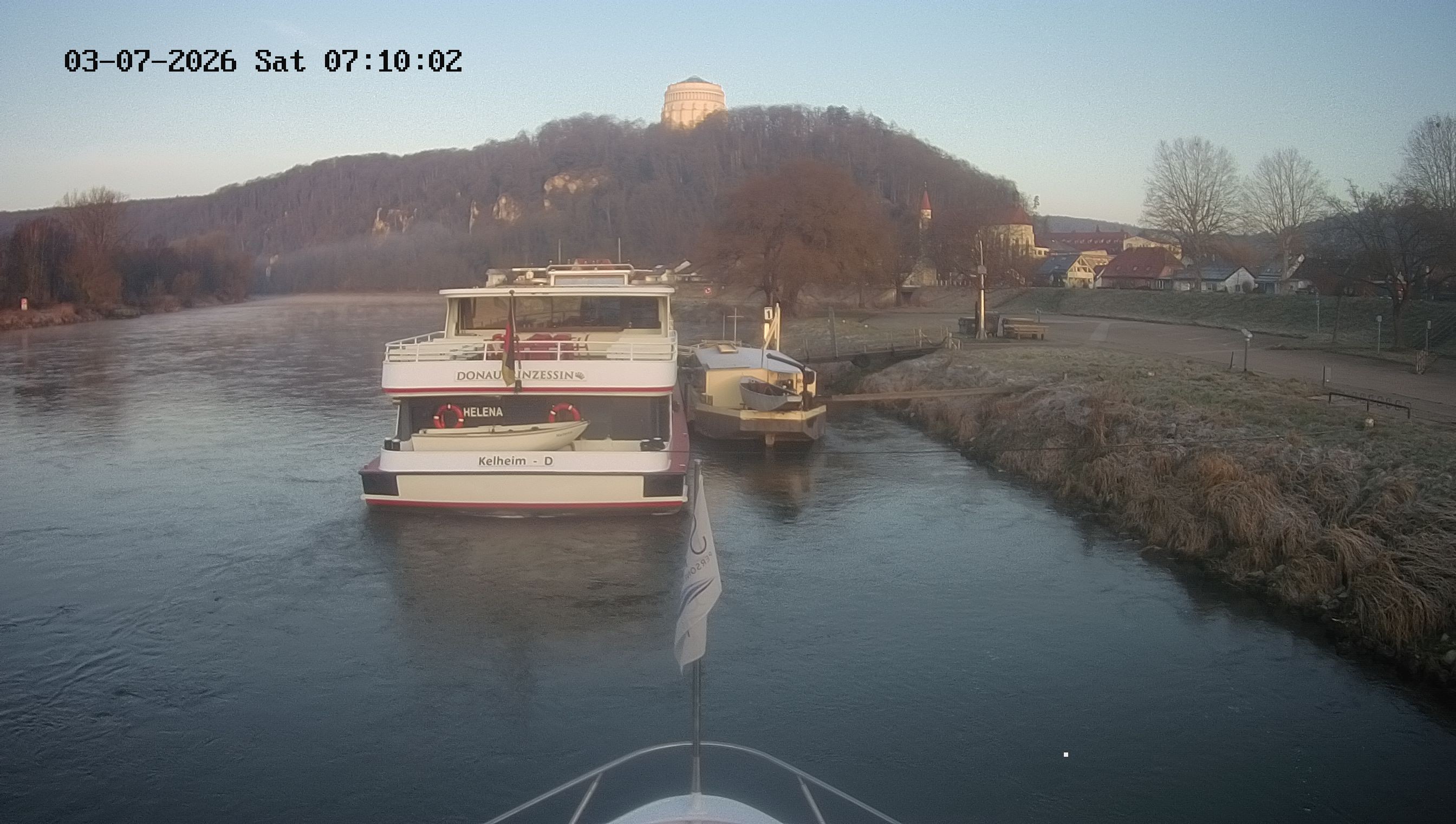 Archived image Webcam Kelheim – View Ship Maximilian II