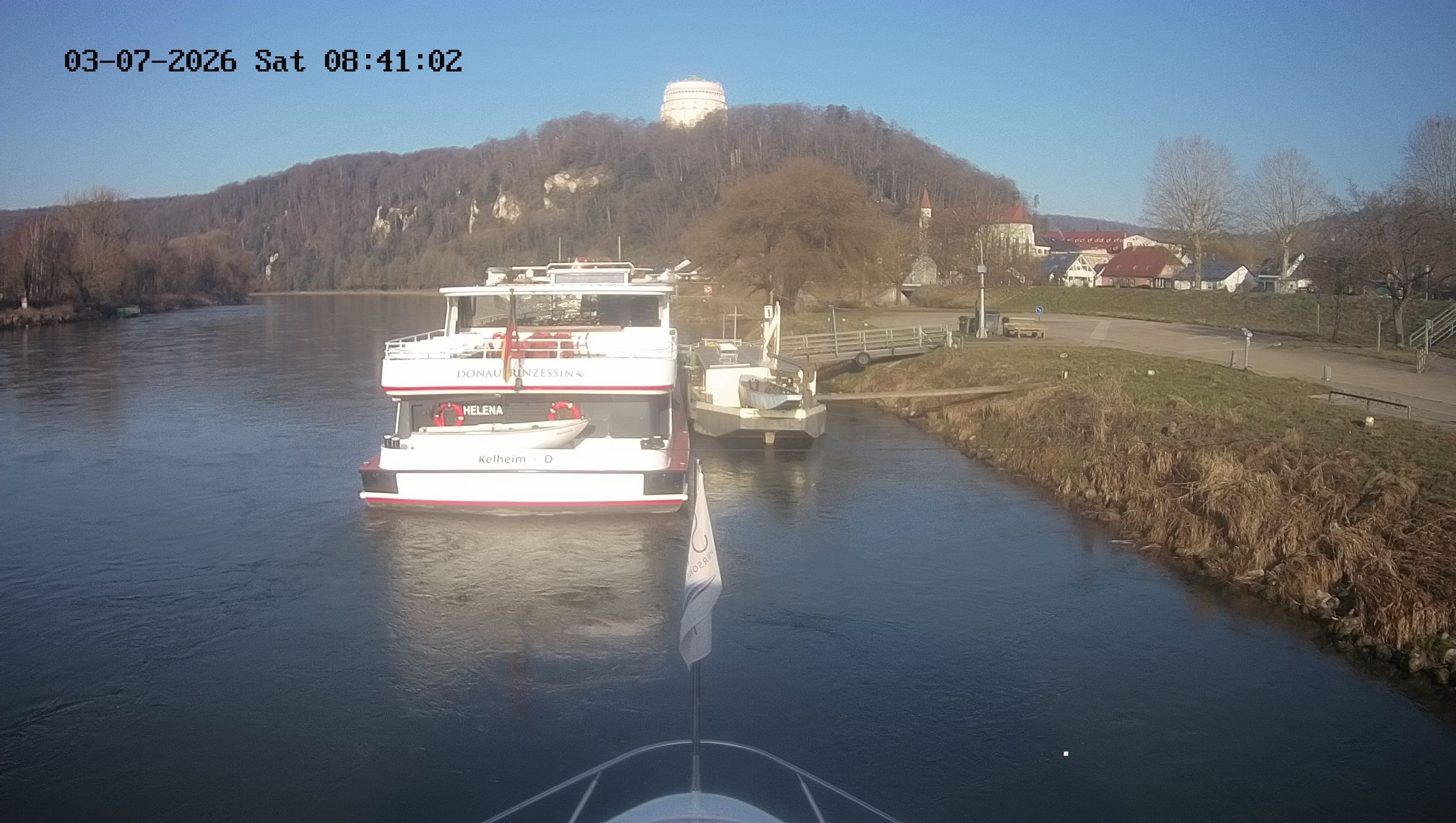 Archived image Webcam Kelheim – View Ship Maximilian II