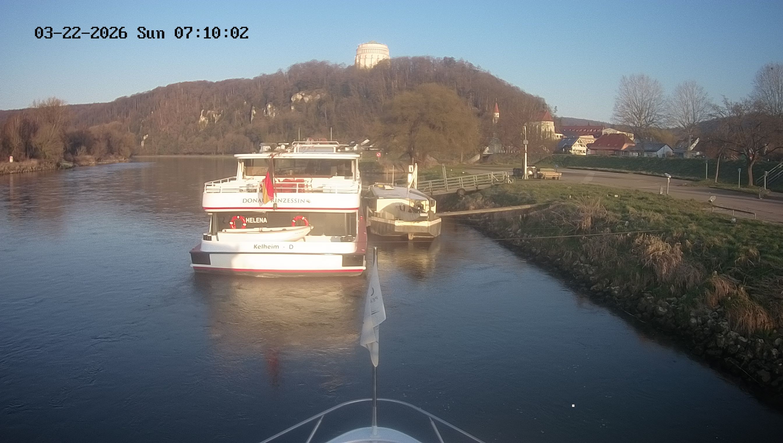 Archived image Webcam Kelheim – View Ship Maximilian II