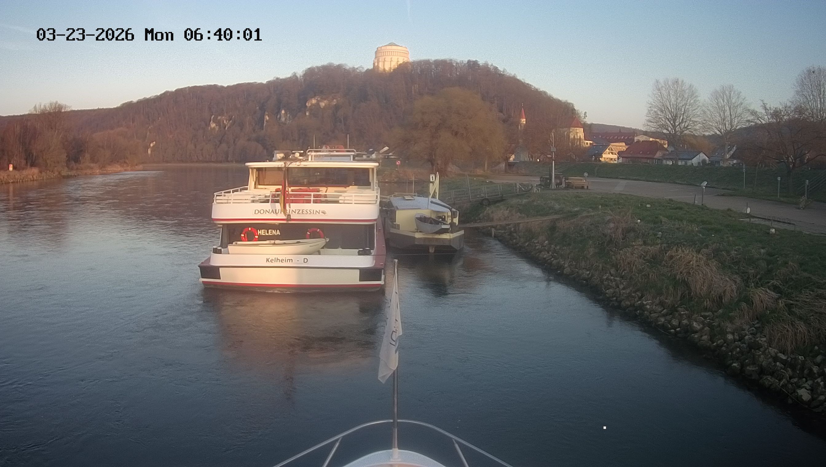 Archived image Webcam Kelheim – View Ship Maximilian II