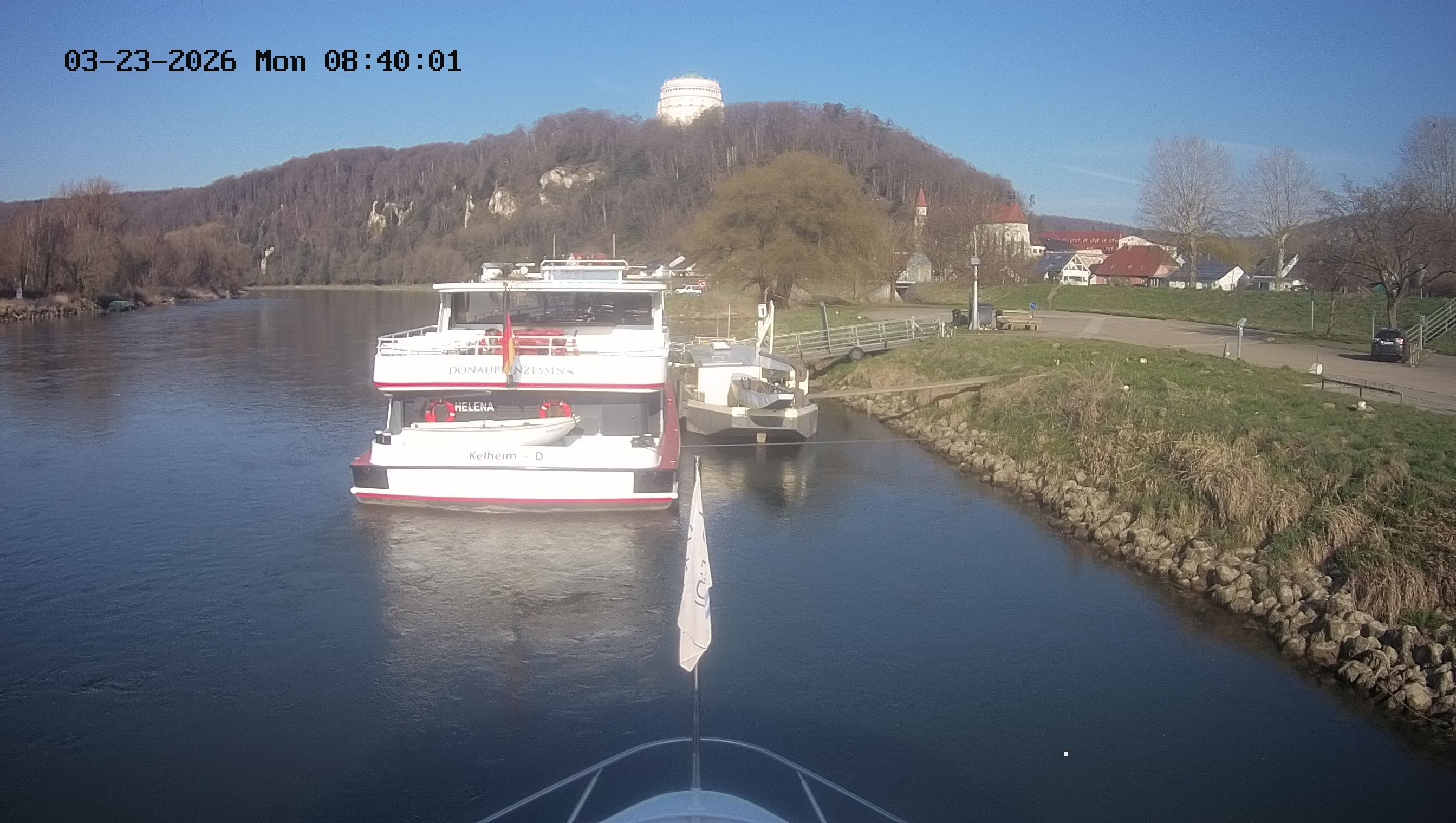 Archived image Webcam Kelheim – View Ship Maximilian II