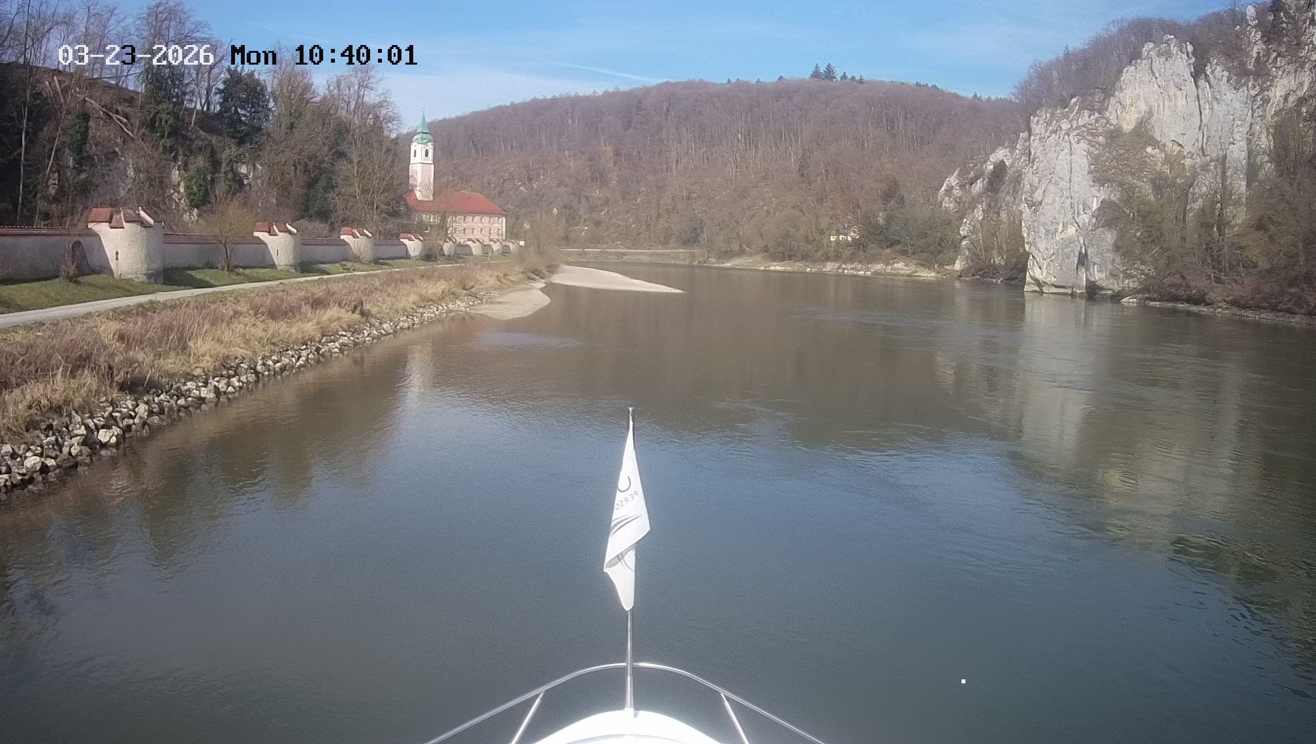 Archived image Webcam Kelheim – View Ship Maximilian II