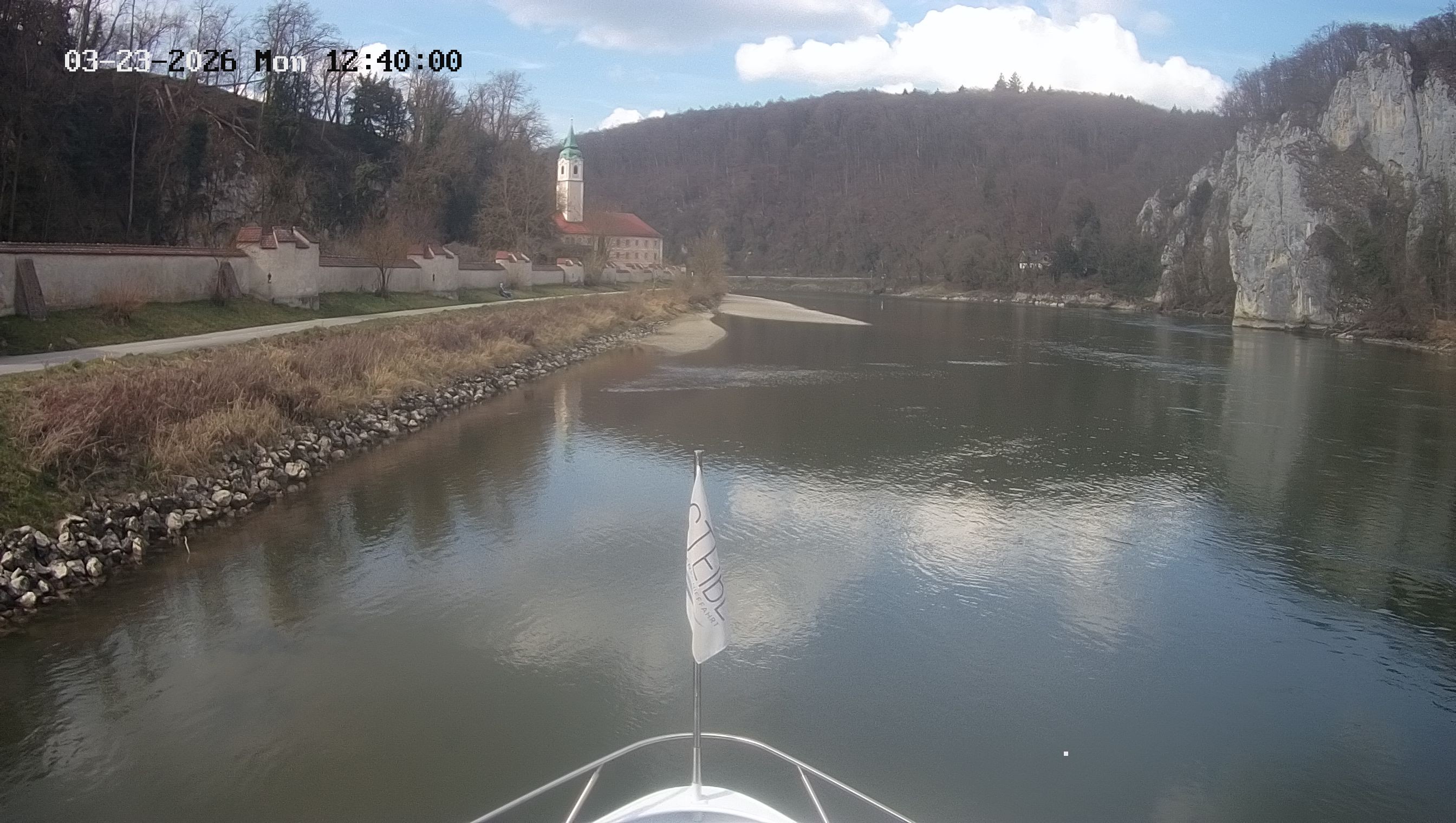 Archived image Webcam Kelheim – View Ship Maximilian II