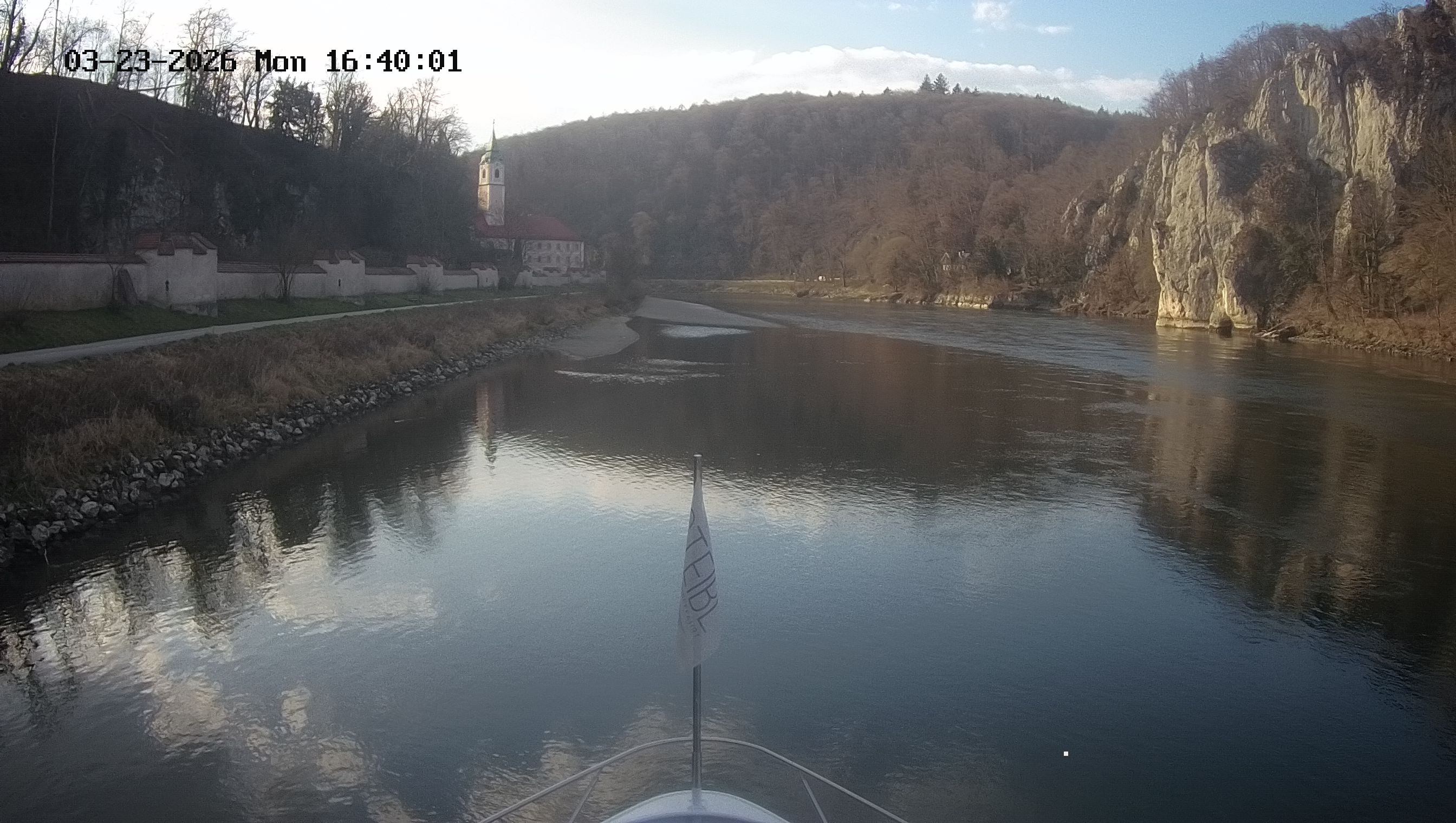 Archived image Webcam Kelheim – View Ship Maximilian II