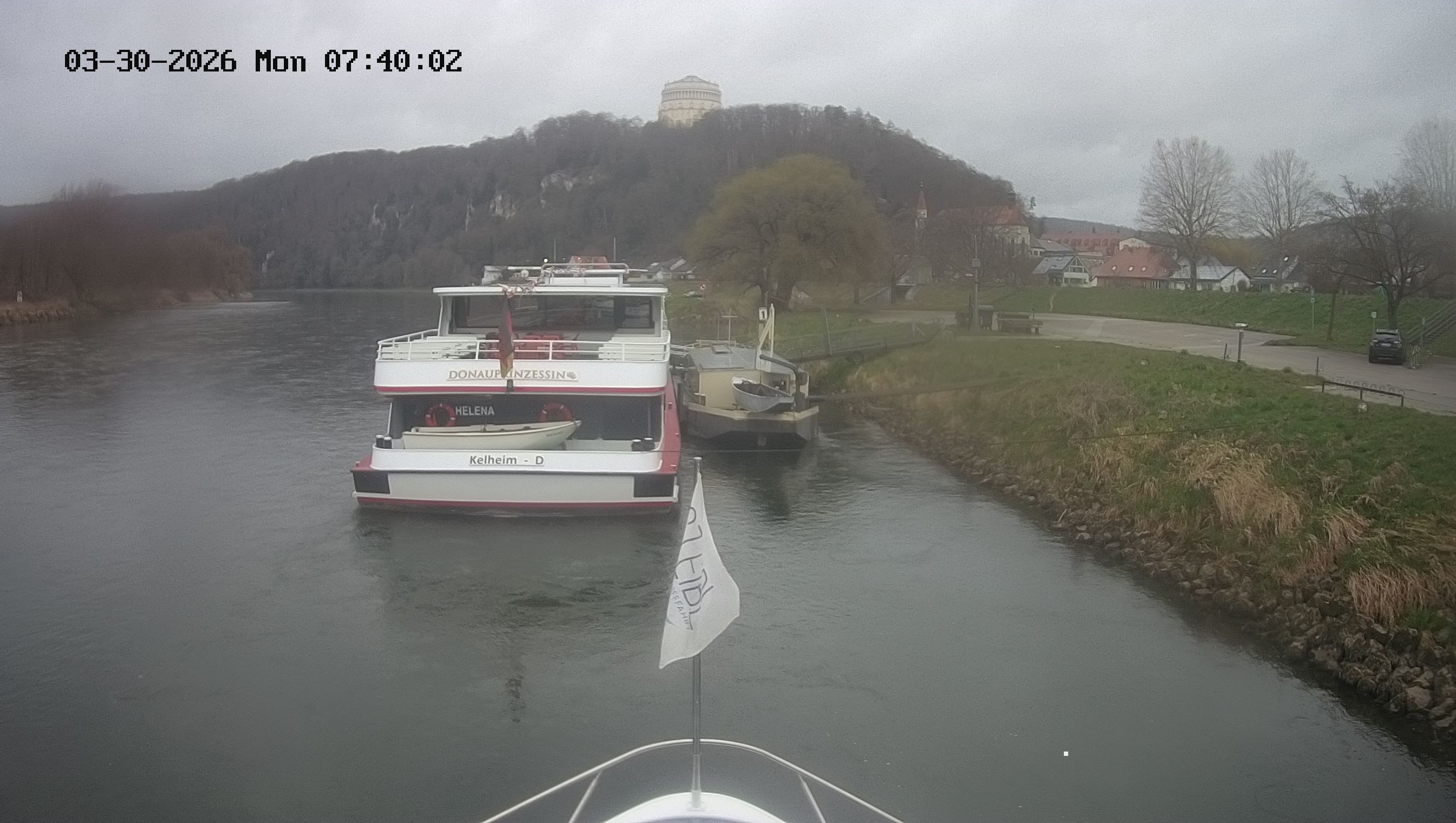 Archived image Webcam Kelheim – View Ship Maximilian II