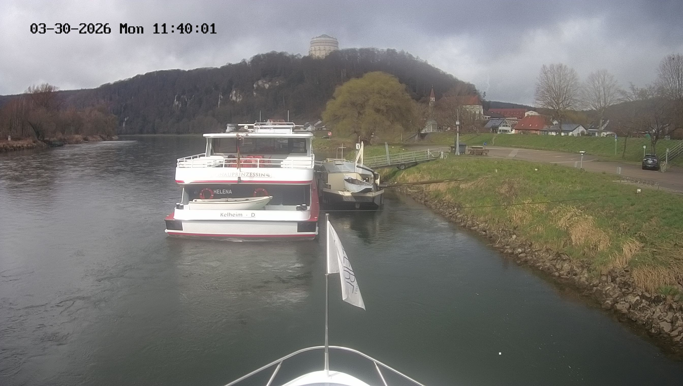 Archived image Webcam Kelheim – View Ship Maximilian II