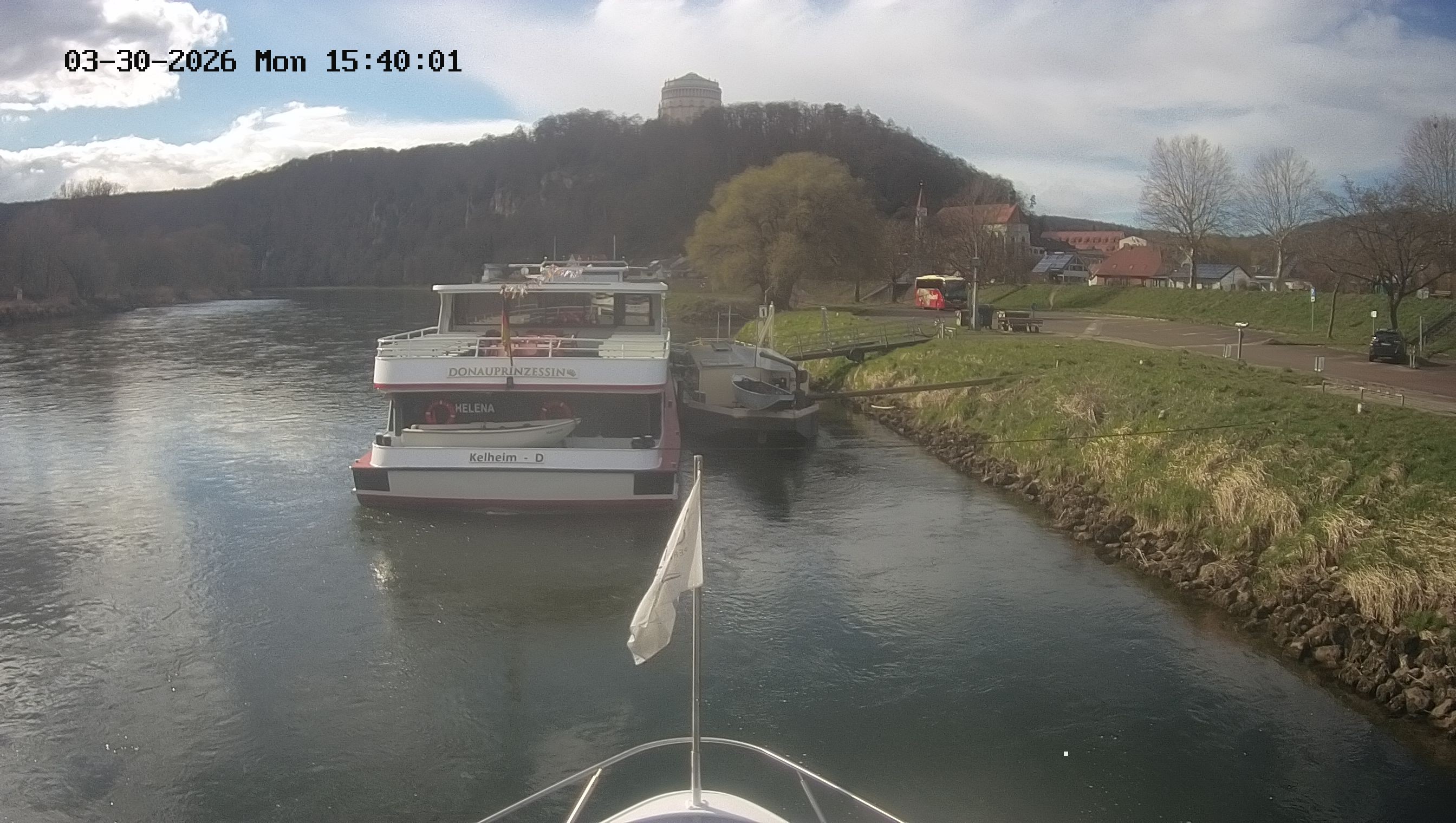 Archived image Webcam Kelheim – View Ship Maximilian II