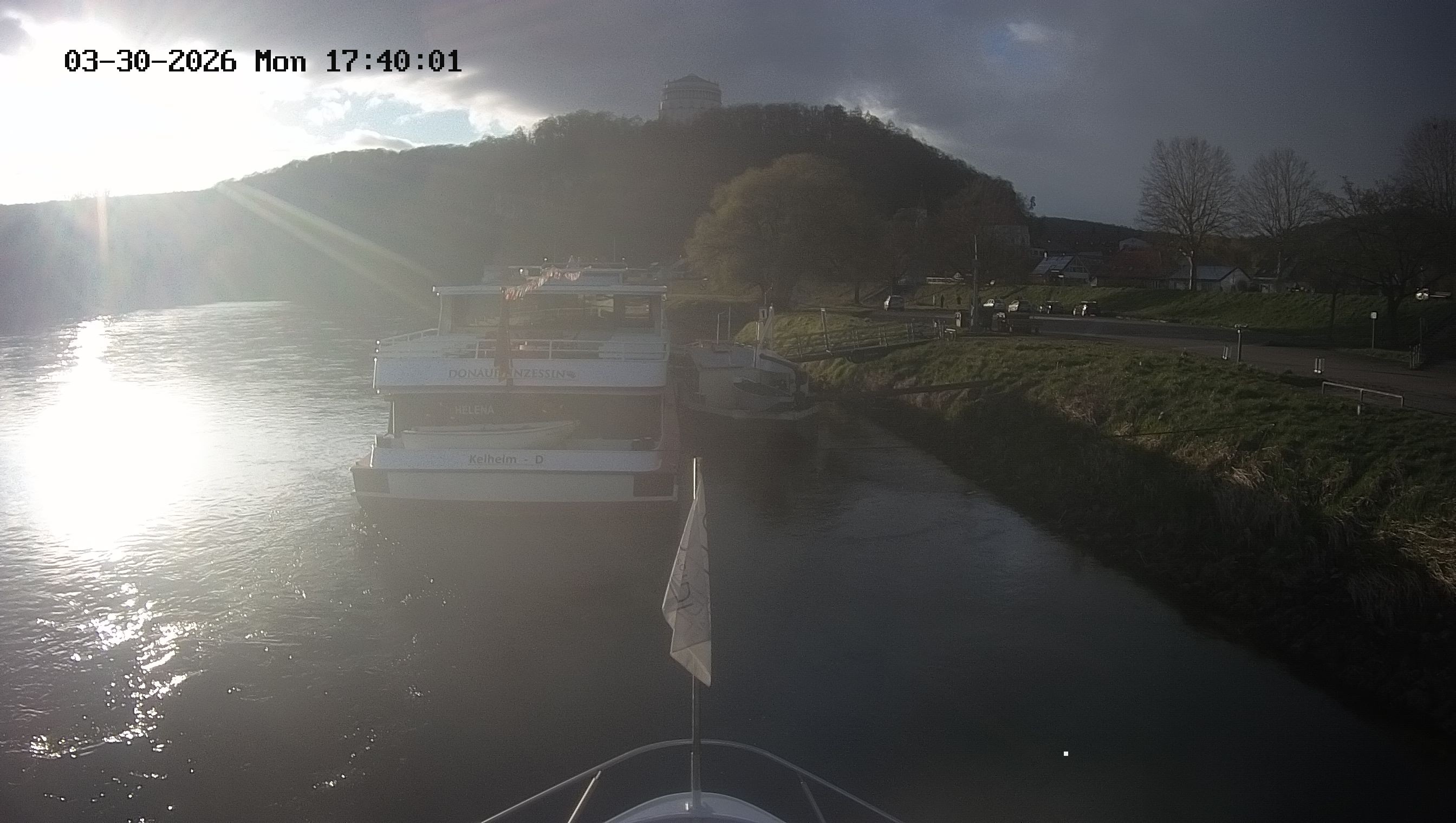 Archived image Webcam Kelheim – View Ship Maximilian II