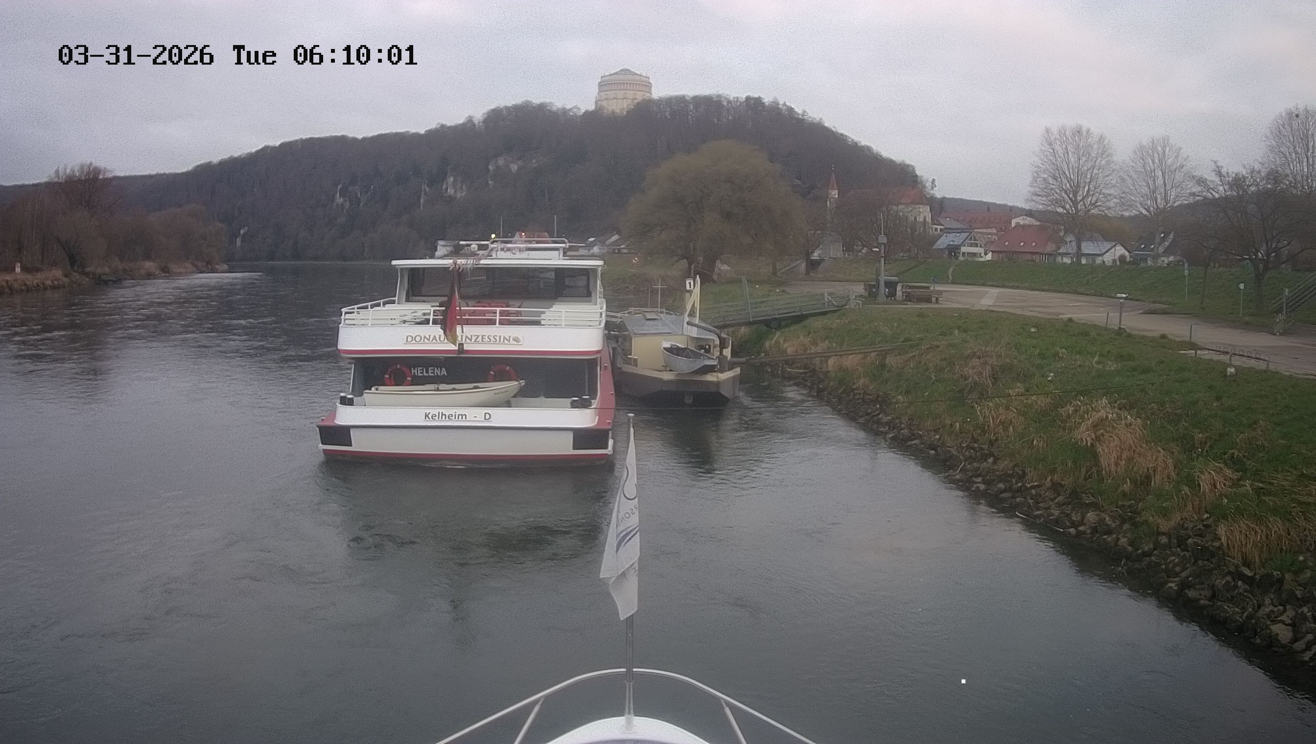 Archived image Webcam Kelheim – View Ship Maximilian II