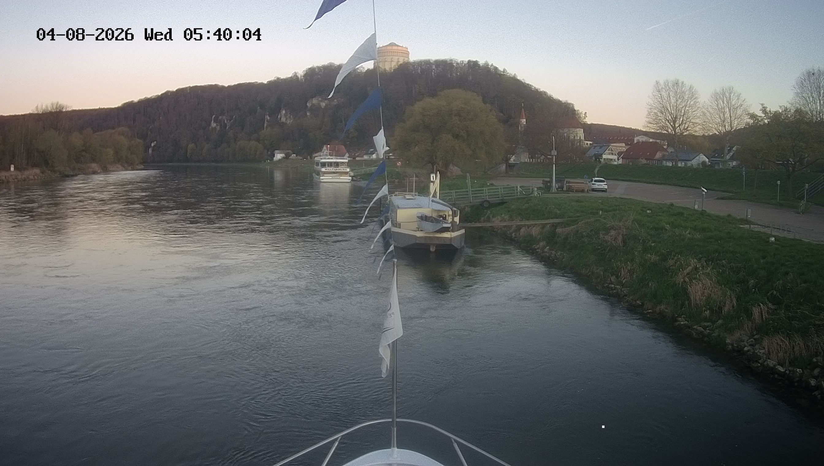 Archived image Webcam Kelheim – View Ship Maximilian II
